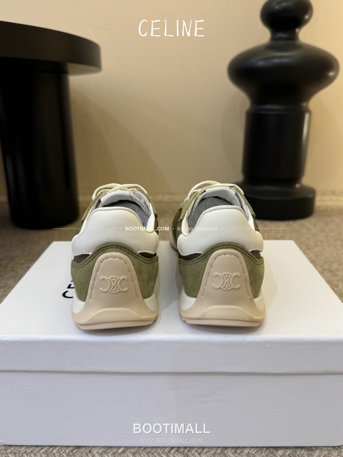 셀린느 2026SS 양가죽 페이턴트토 레이스업 블랙 발레리나 스니커즈 Celine 2026 SS Lambskin Patent Toe Lace-Up Black Ballerina Sneakers 2cm 8