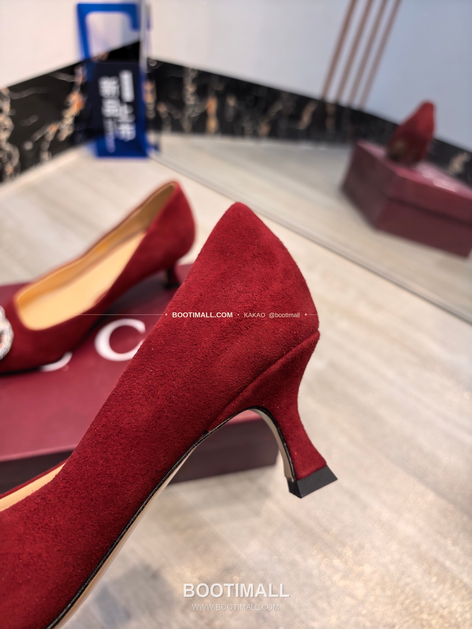 구찌 2026 소가죽 더블G 크리스탈 포인티드토 펌프스 Gucci 2026 Cow Leather Double G Crystal Pointed Toe Black Pumps 5.5cm 8