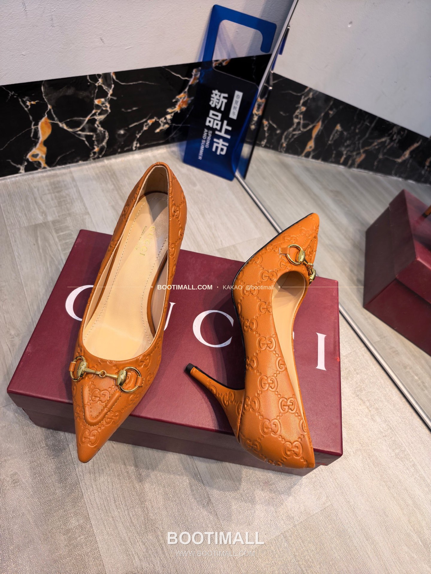 구찌 2026 소가죽 더블G 크리스탈 포인티드토 펌프스 Gucci 2026 Cow Leather Double G Crystal Pointed Toe Black Pumps 8.5cm 6