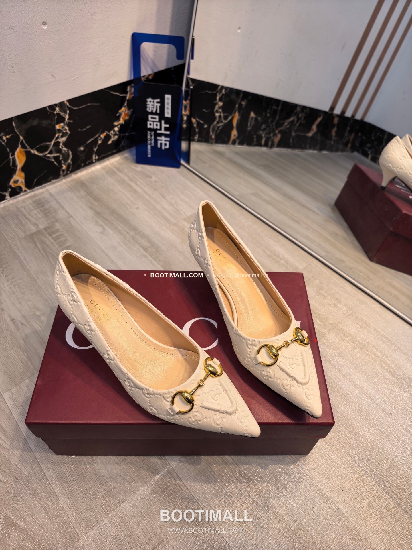 구찌 2026 소가죽 더블G 크리스탈 포인티드토 펌프스 Gucci 2026 Cow Leather Double G Crystal Pointed Toe Black Pumps 8.5cm 2