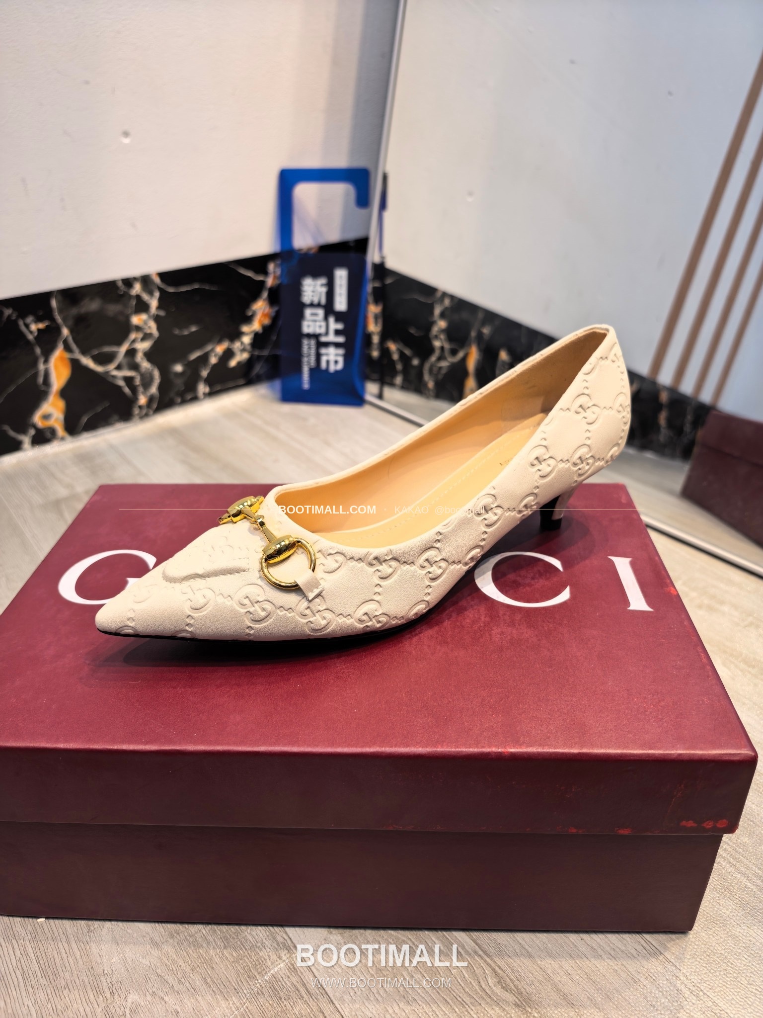 구찌 2026 소가죽 더블G 크리스탈 포인티드토 펌프스 Gucci 2026 Cow Leather Double G Crystal Pointed Toe Black Pumps 8.5cm 4