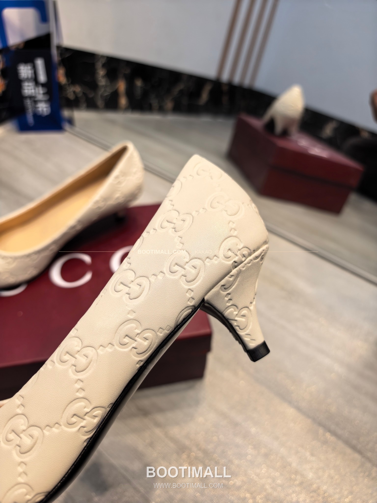 구찌 2026 소가죽 더블G 크리스탈 포인티드토 펌프스 Gucci 2026 Cow Leather Double G Crystal Pointed Toe Black Pumps 8.5cm 7