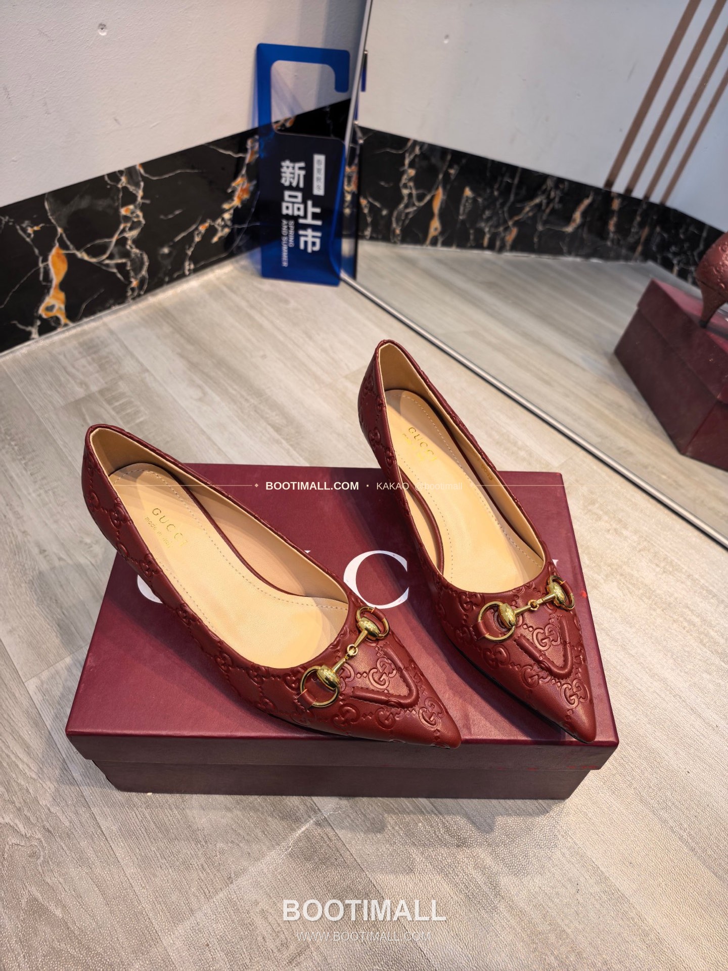 구찌 2026 소가죽 더블G 크리스탈 포인티드토 펌프스 Gucci 2026 Cow Leather Double G Crystal Pointed Toe Black Pumps 8.5cm 2