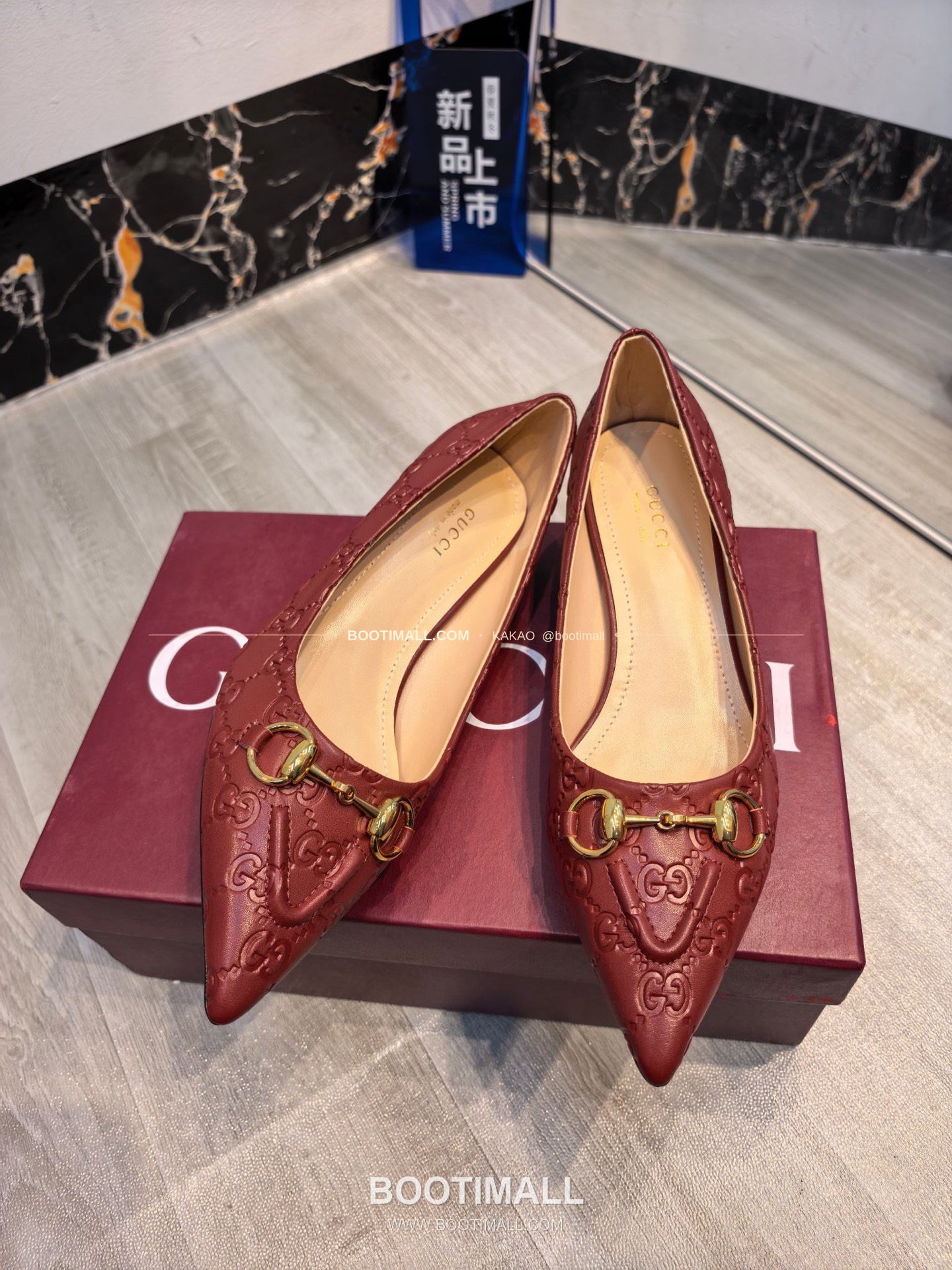 구찌 2026 소가죽 더블G 크리스탈 포인티드토 펌프스 Gucci 2026 Cow Leather Double G Crystal Pointed Toe Black Pumps 8.5cm 8