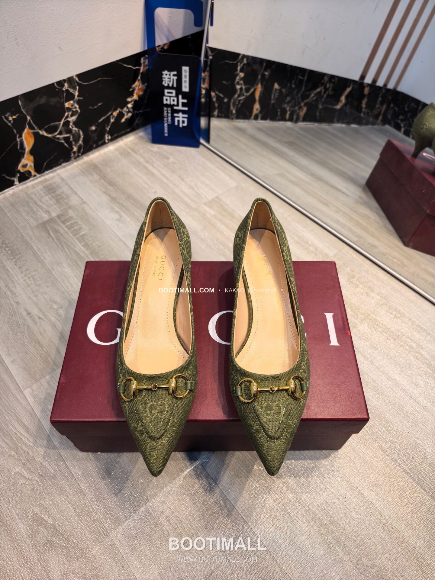 구찌 2026 소가죽 더블G 크리스탈 포인티드토 펌프스 Gucci 2026 Cow Leather Double G Crystal Pointed Toe Black Pumps 8.5cm 1