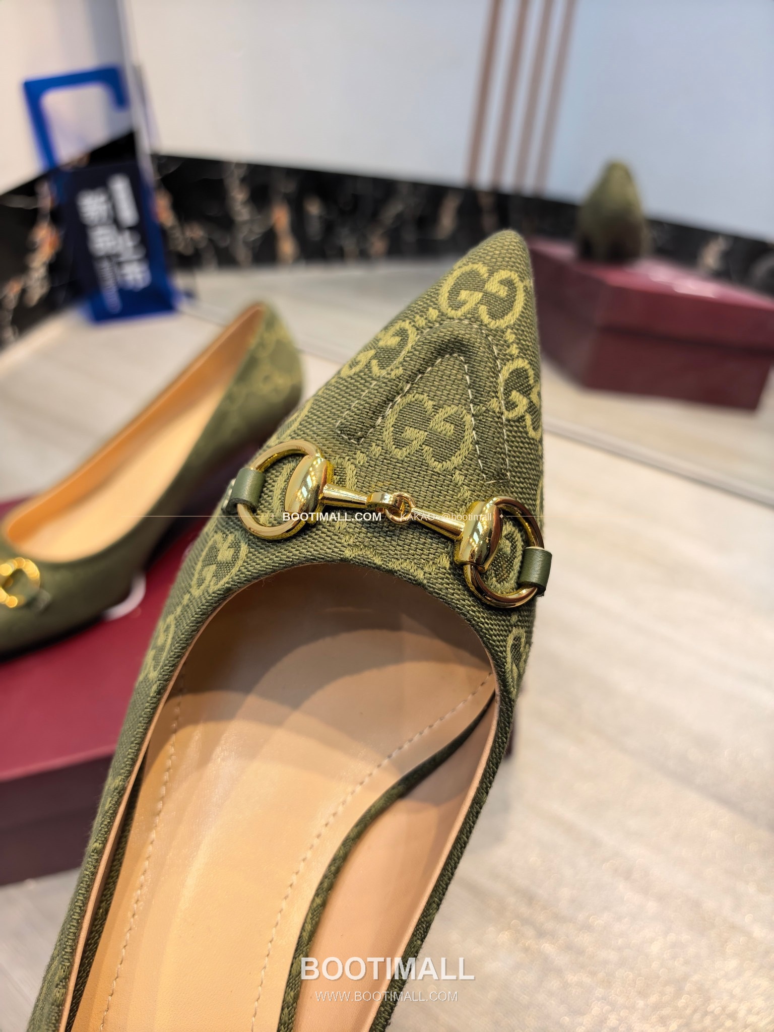 구찌 2026 소가죽 더블G 크리스탈 포인티드토 펌프스 Gucci 2026 Cow Leather Double G Crystal Pointed Toe Black Pumps 8.5cm 5