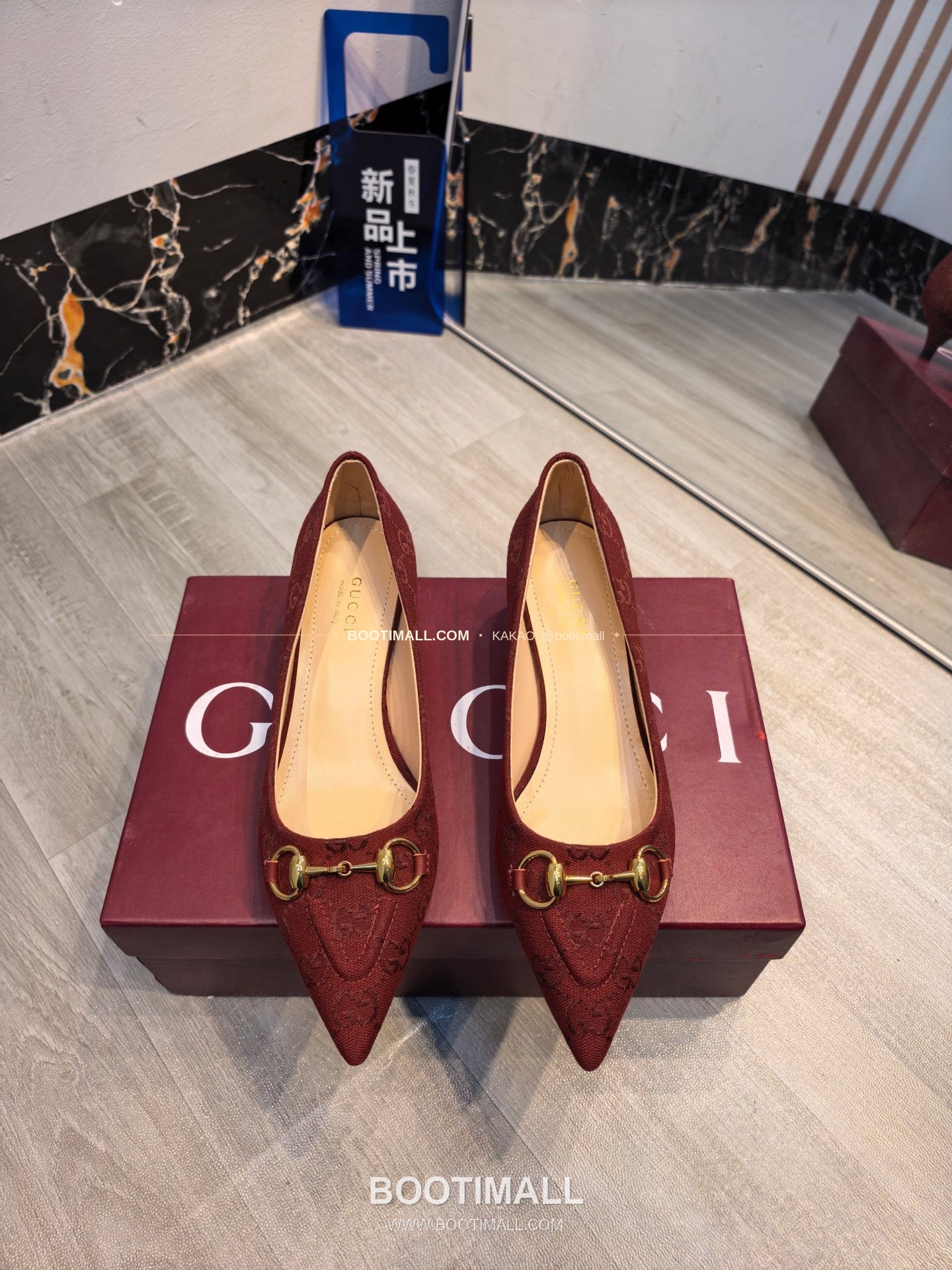 구찌 2026 소가죽 더블G 크리스탈 포인티드토 펌프스 Gucci 2026 Cow Leather Double G Crystal Pointed Toe Black Pumps 8.5cm 1