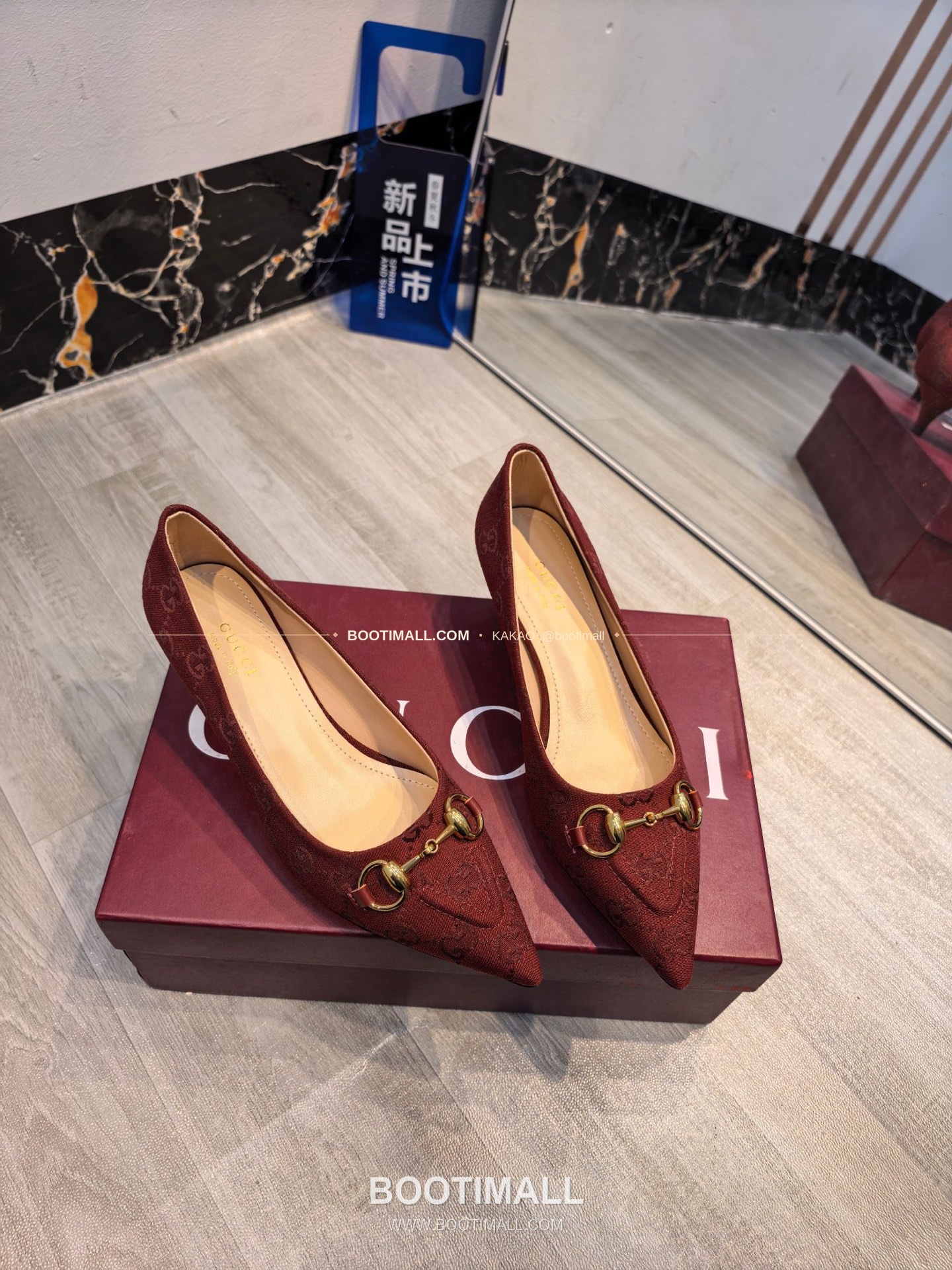 구찌 2026 소가죽 더블G 크리스탈 포인티드토 펌프스 Gucci 2026 Cow Leather Double G Crystal Pointed Toe Black Pumps 8.5cm 2