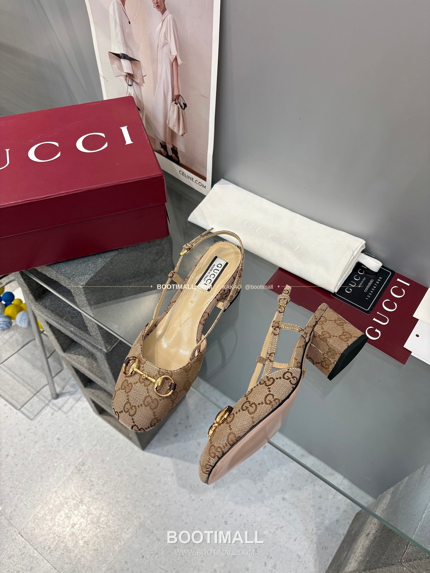 구찌 2026 양가죽 GG 메탈 스트랩 샌들 Gucci 2026 Lambskin GG Metal Strap Black Sandals 5.5cm 3