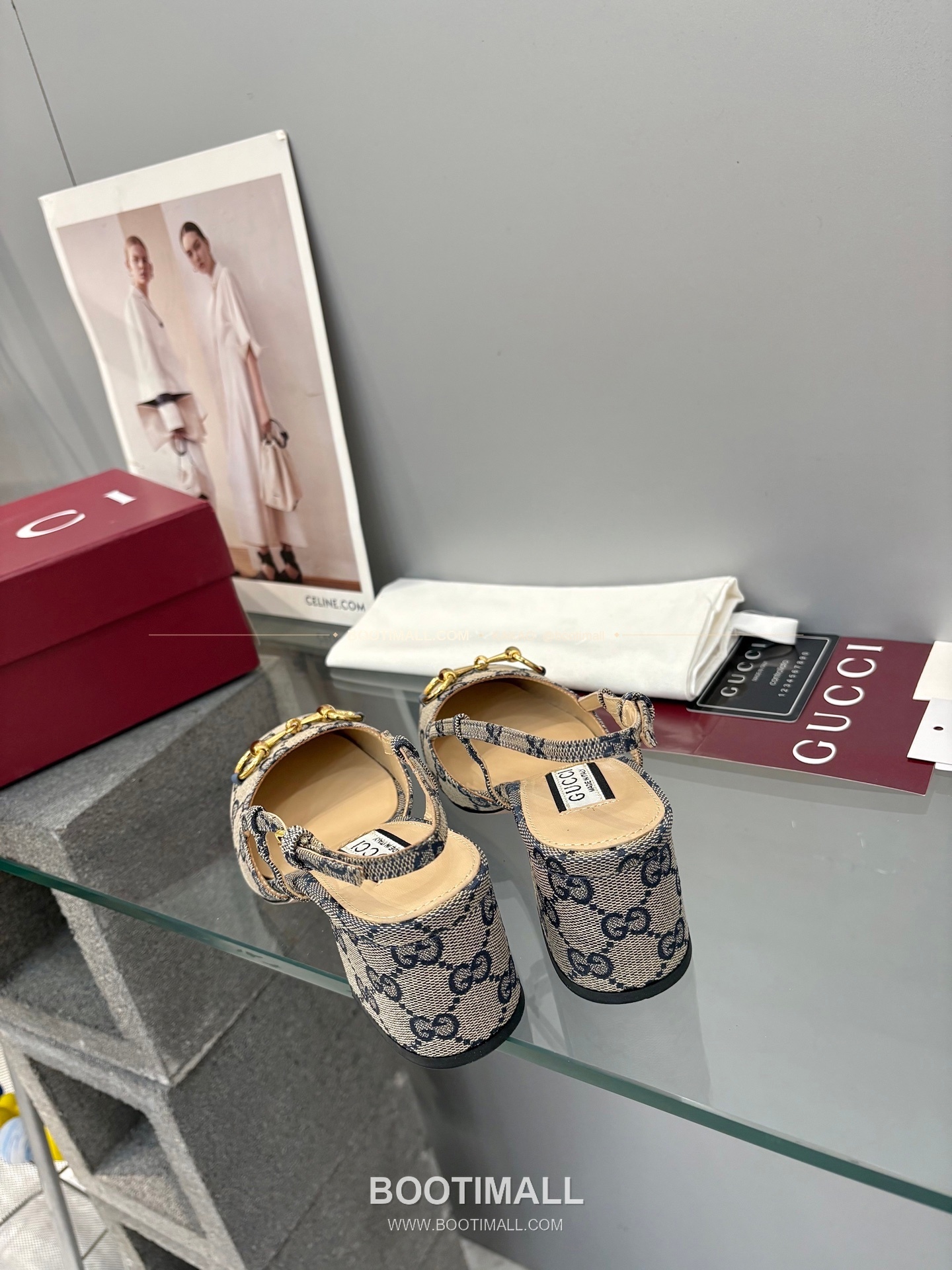 구찌 2026 양가죽 GG 메탈 스트랩 샌들 Gucci 2026 Lambskin GG Metal Strap Black Sandals 5.5cm 7