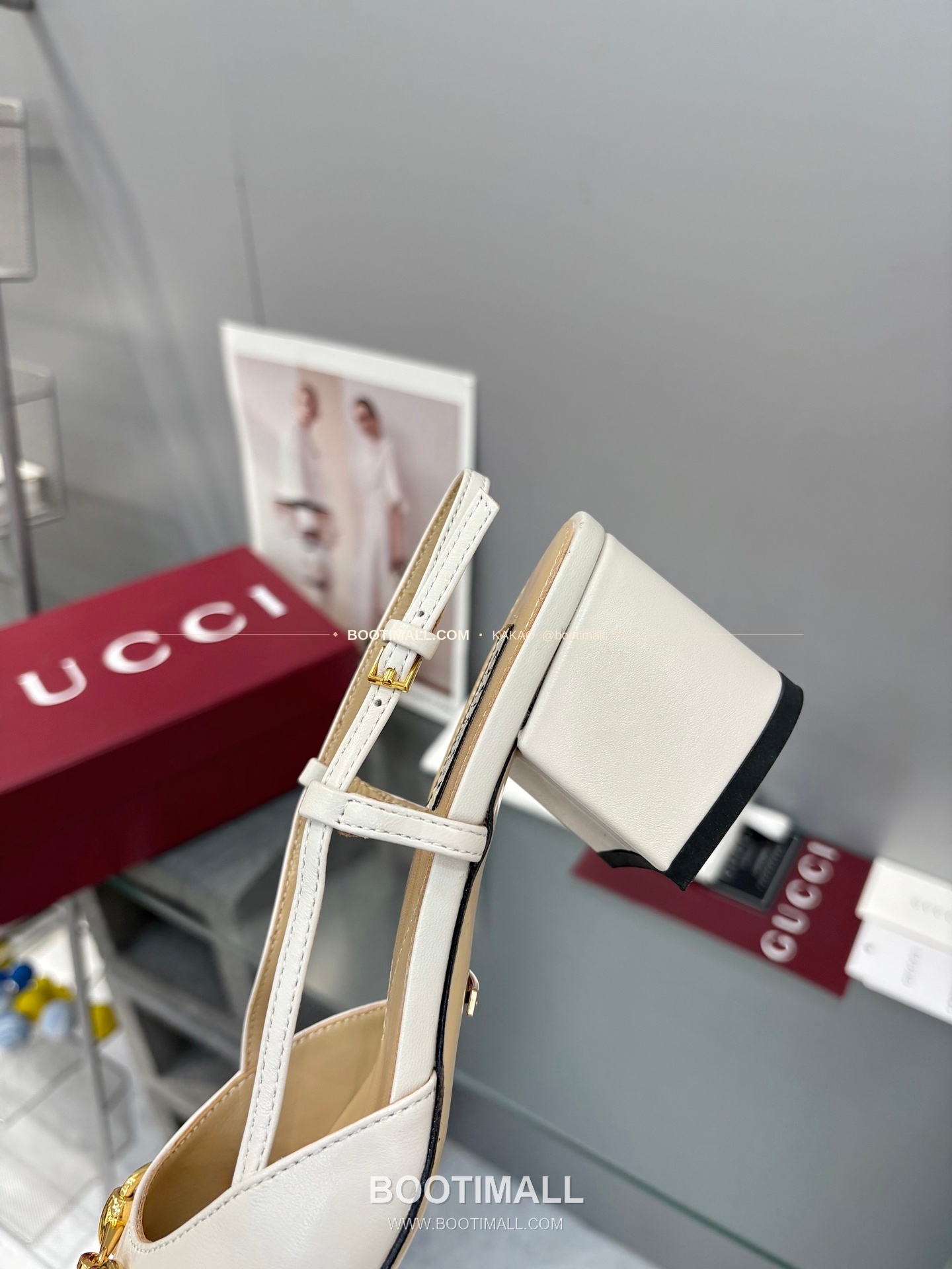 구찌 2026 양가죽 GG 메탈 스트랩 샌들 Gucci 2026 Lambskin GG Metal Strap Black Sandals 5.5cm 8