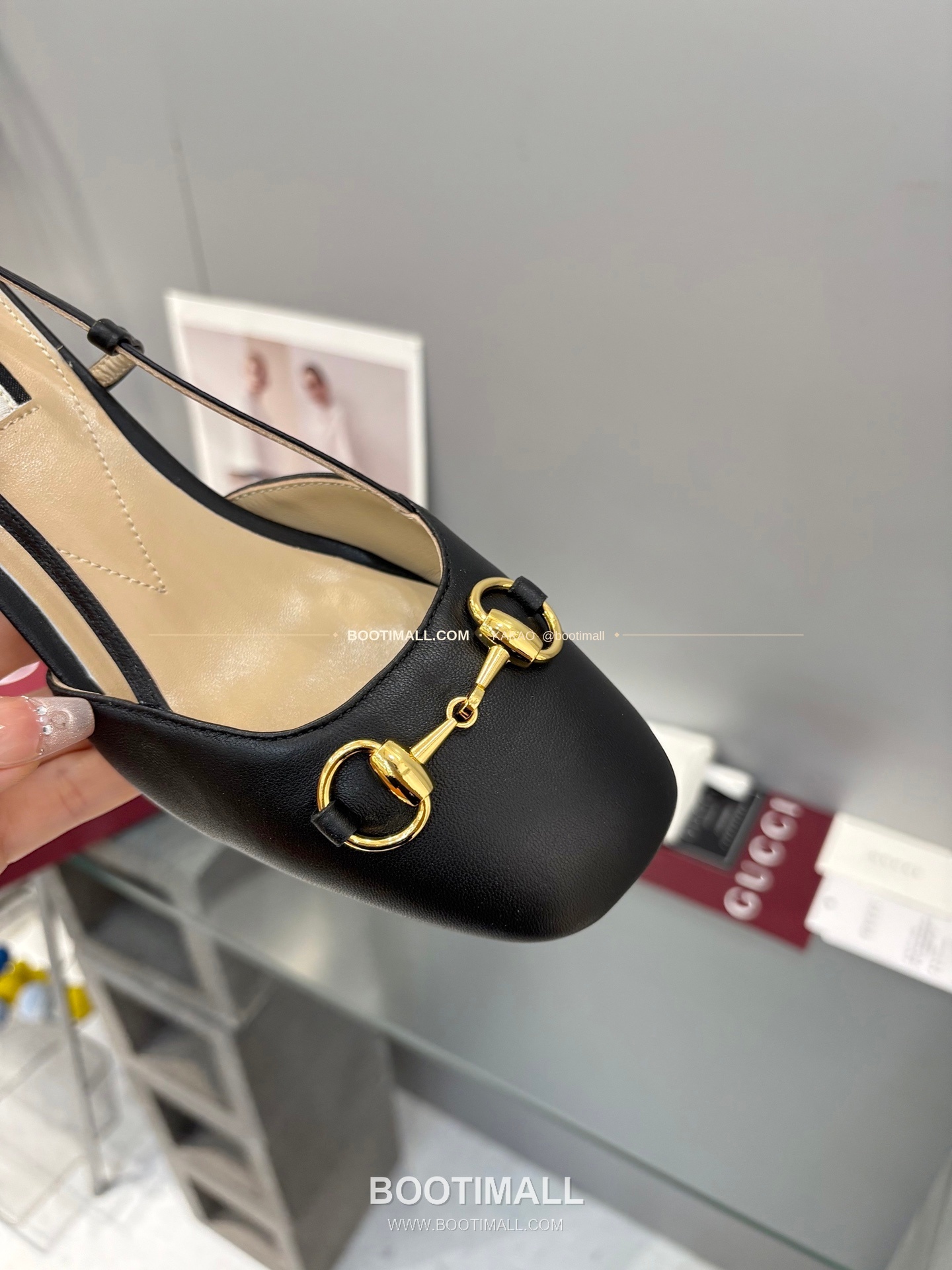 구찌 2026 양가죽 GG 메탈 스트랩 샌들 Gucci 2026 Lambskin GG Metal Strap Black Sandals 5.5cm 7