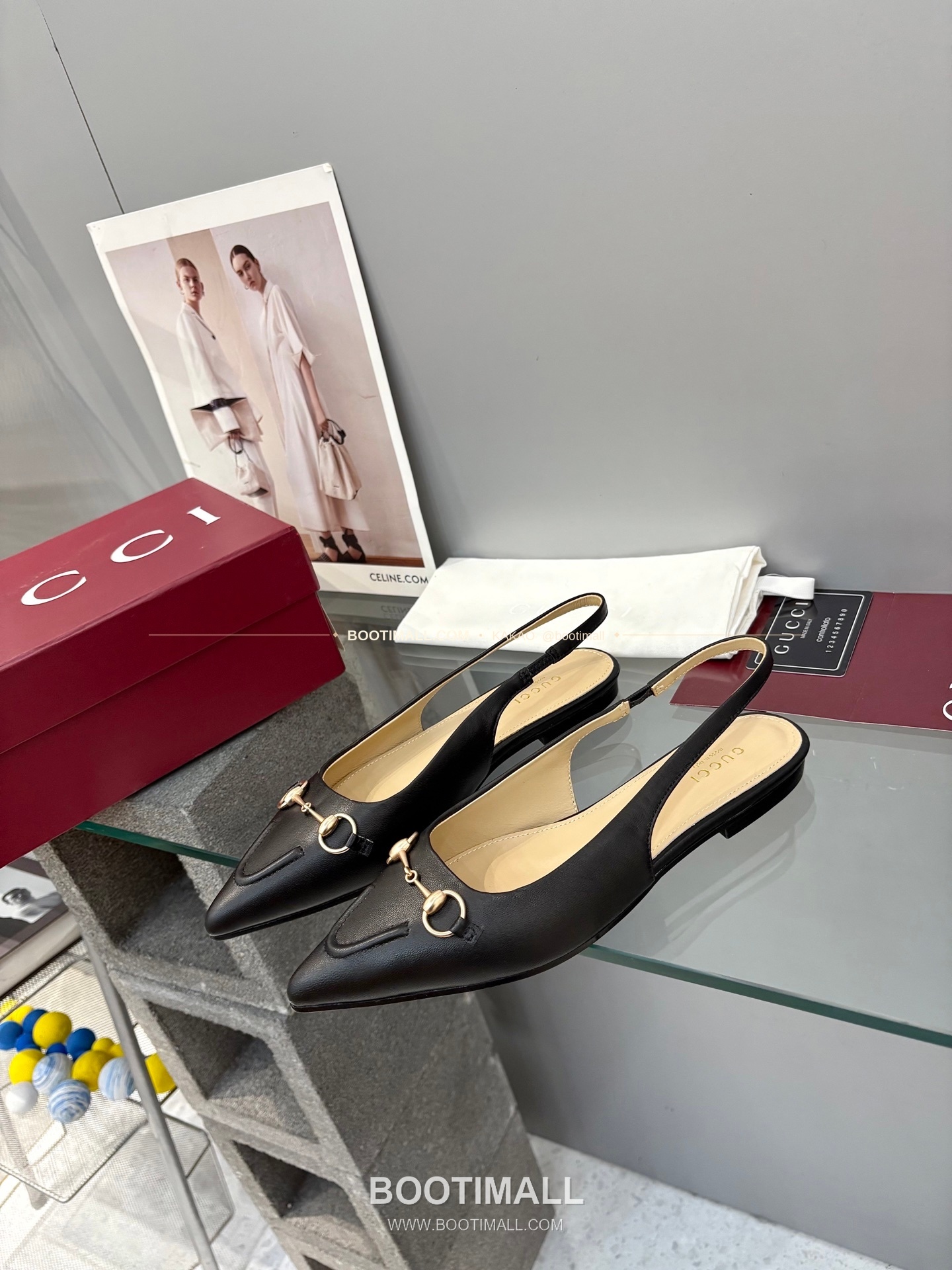 구찌 2026 페이턴트 소가죽 GG 메탈 스트랩 블랙 플랫 샌들 Gucci 2026 Patent Cow Leather GG Metal Strap Black Flat Sandals 3
