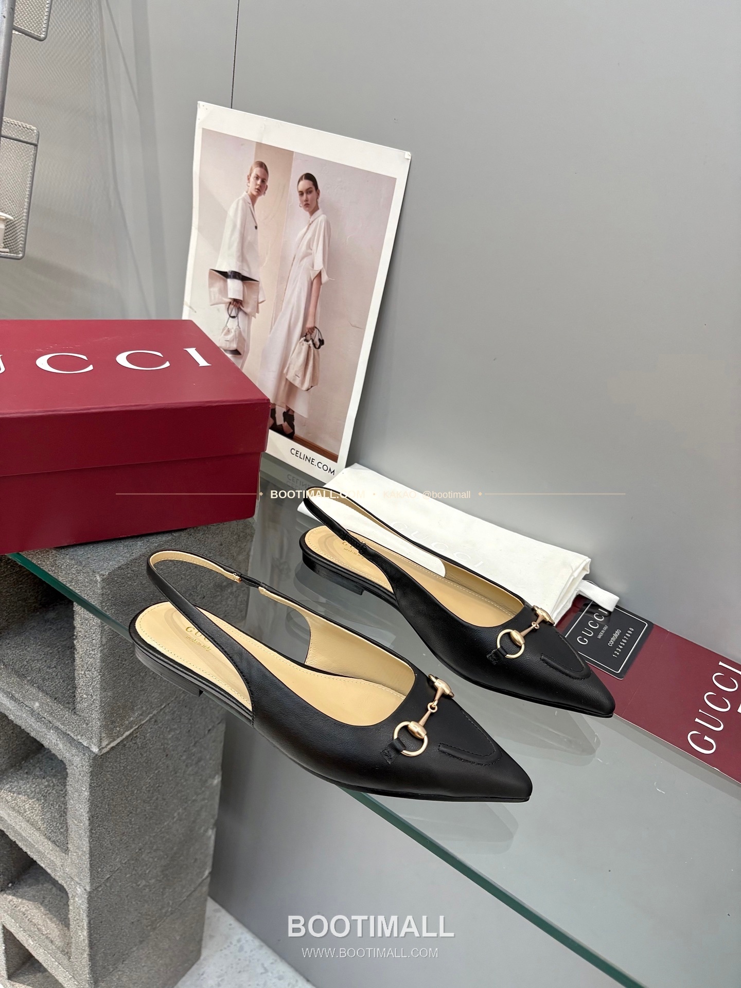 구찌 2026 페이턴트 소가죽 GG 메탈 스트랩 블랙 플랫 샌들 Gucci 2026 Patent Cow Leather GG Metal Strap Black Flat Sandals 4