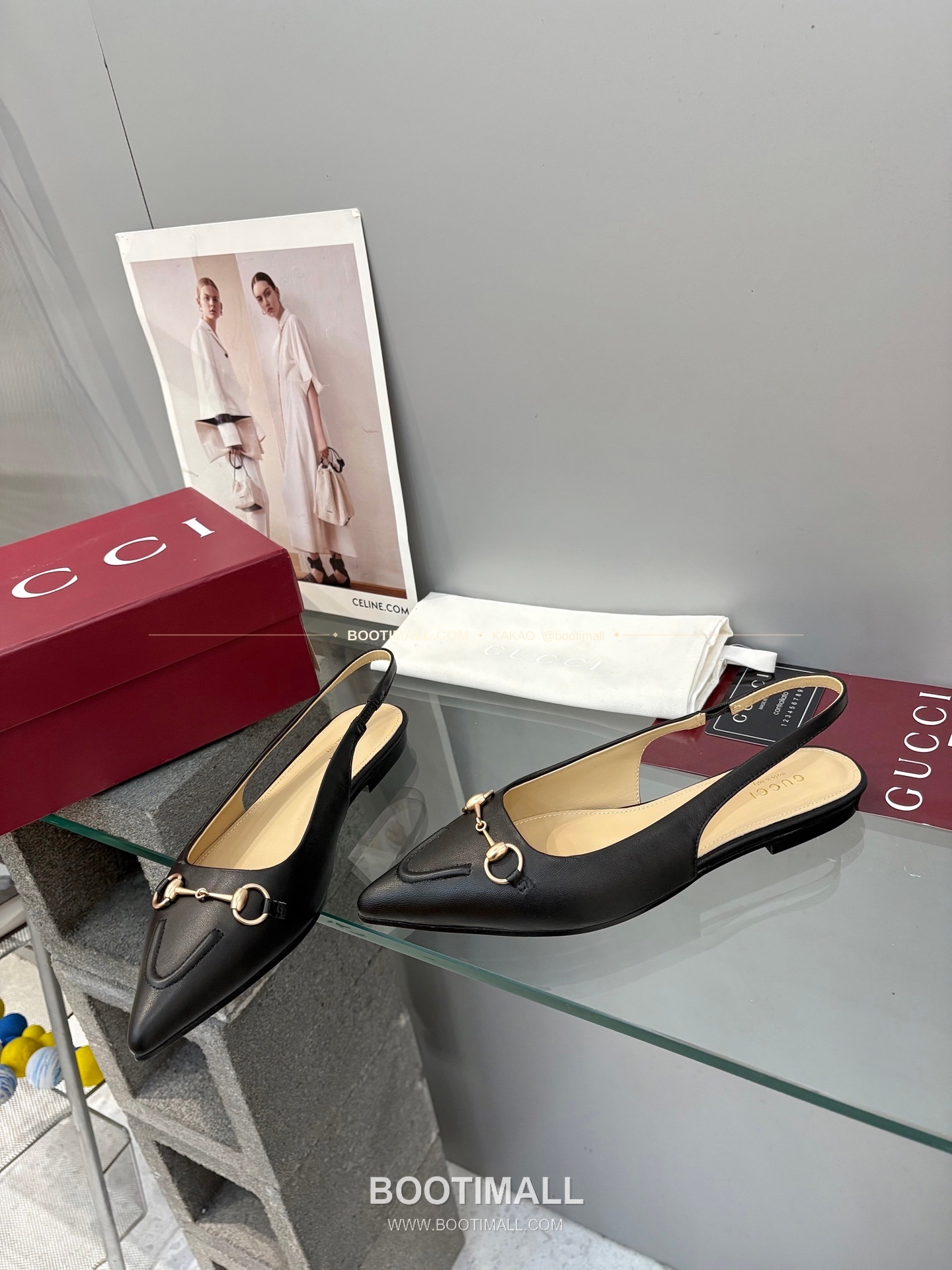 구찌 2026 페이턴트 소가죽 GG 메탈 스트랩 블랙 플랫 샌들 Gucci 2026 Patent Cow Leather GG Metal Strap Black Flat Sandals 5