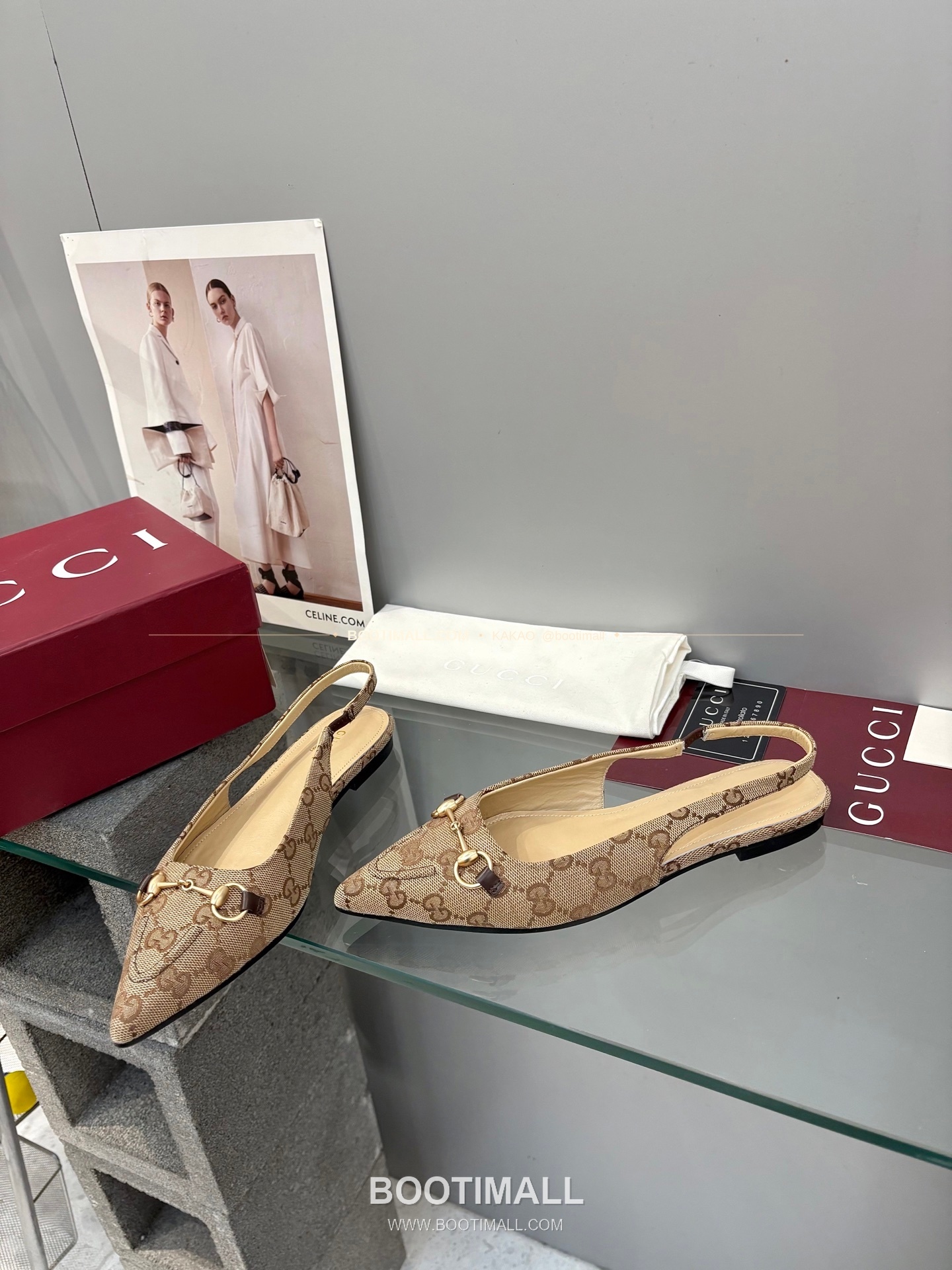 구찌 2026 페이턴트 소가죽 GG 메탈 스트랩 블랙 플랫 샌들 Gucci 2026 Patent Cow Leather GG Metal Strap Black Flat Sandals 5