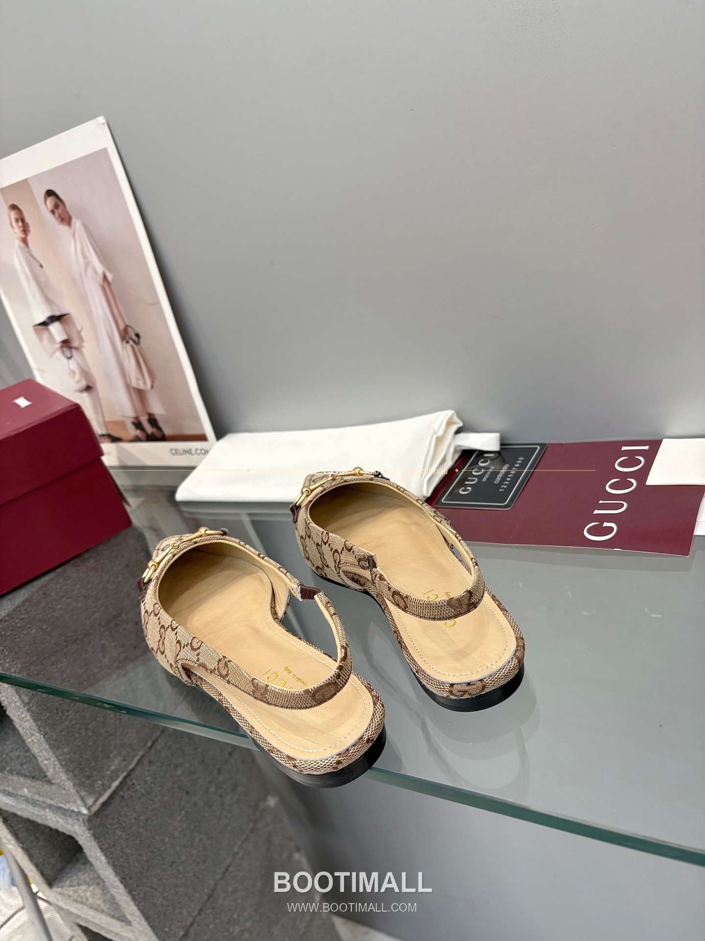 구찌 2026 페이턴트 소가죽 GG 메탈 스트랩 블랙 플랫 샌들 Gucci 2026 Patent Cow Leather GG Metal Strap Black Flat Sandals 8