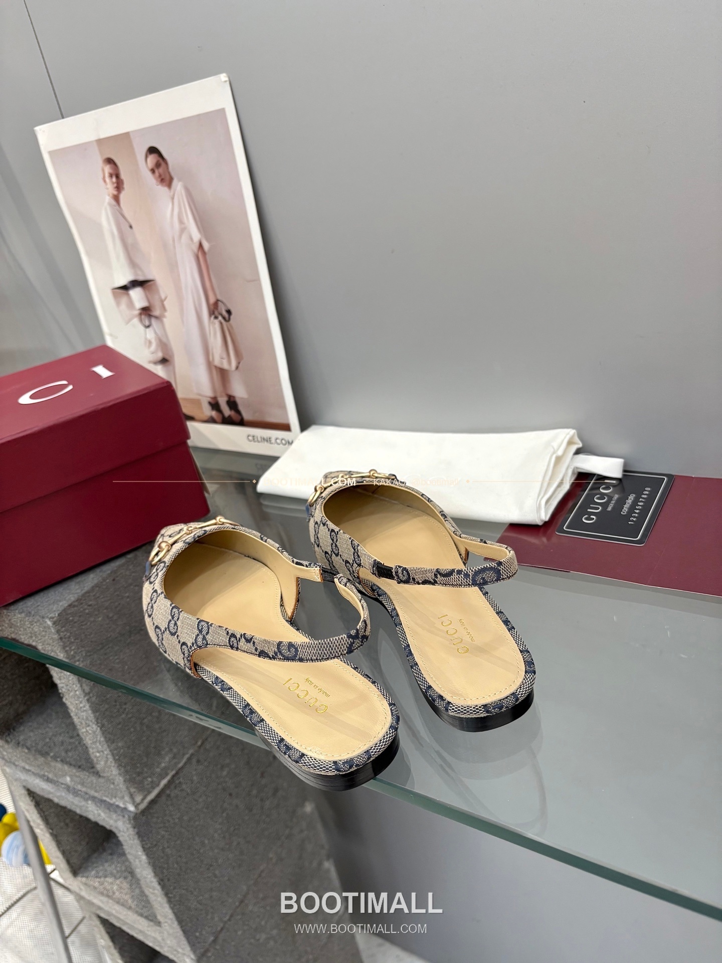 구찌 2026 페이턴트 소가죽 GG 메탈 스트랩 블랙 플랫 샌들 Gucci 2026 Patent Cow Leather GG Metal Strap Black Flat Sandals 8