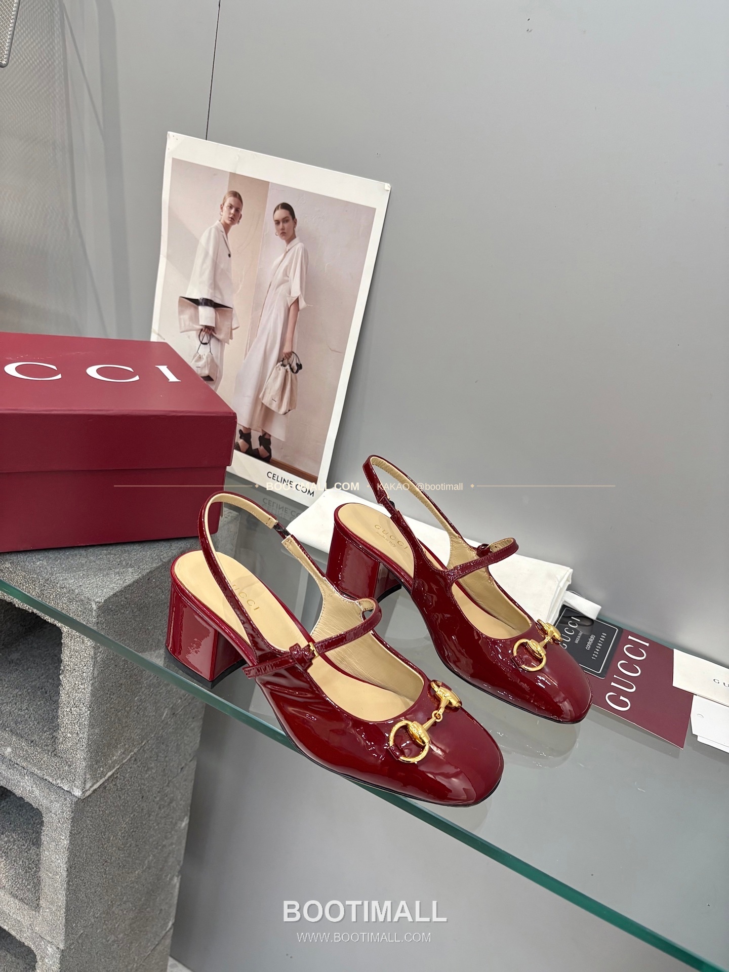 구찌 2026 페이턴트 레더 GG 메탈 스트랩 샌들 Gucci 2026 Patent Leather GG Metal Strap Black Sandals 5.5cm 4