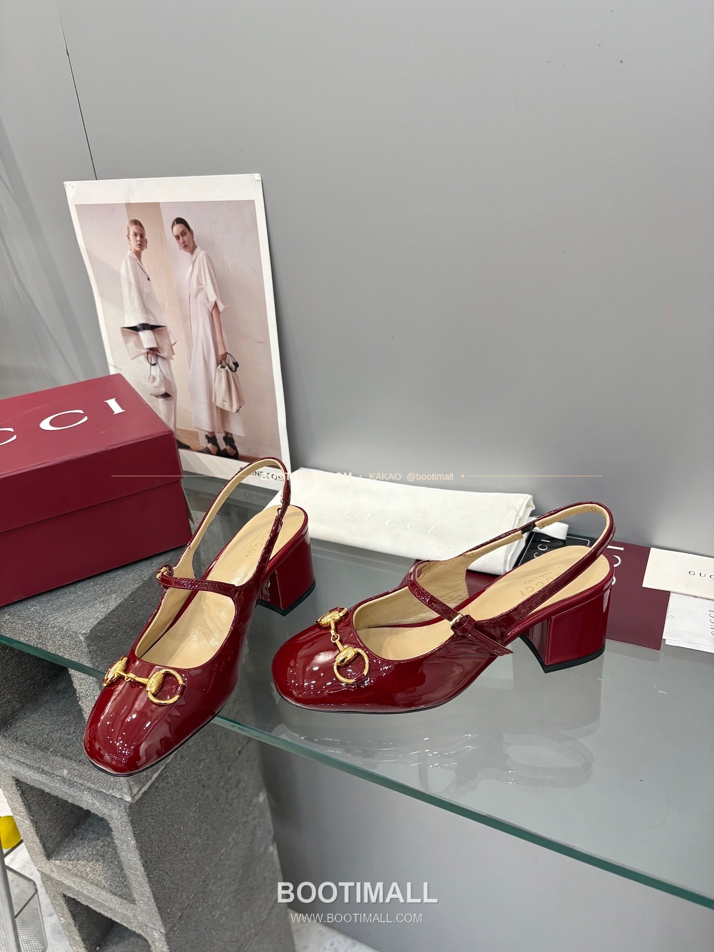 구찌 2026 페이턴트 레더 GG 메탈 스트랩 샌들 Gucci 2026 Patent Leather GG Metal Strap Black Sandals 5.5cm 5