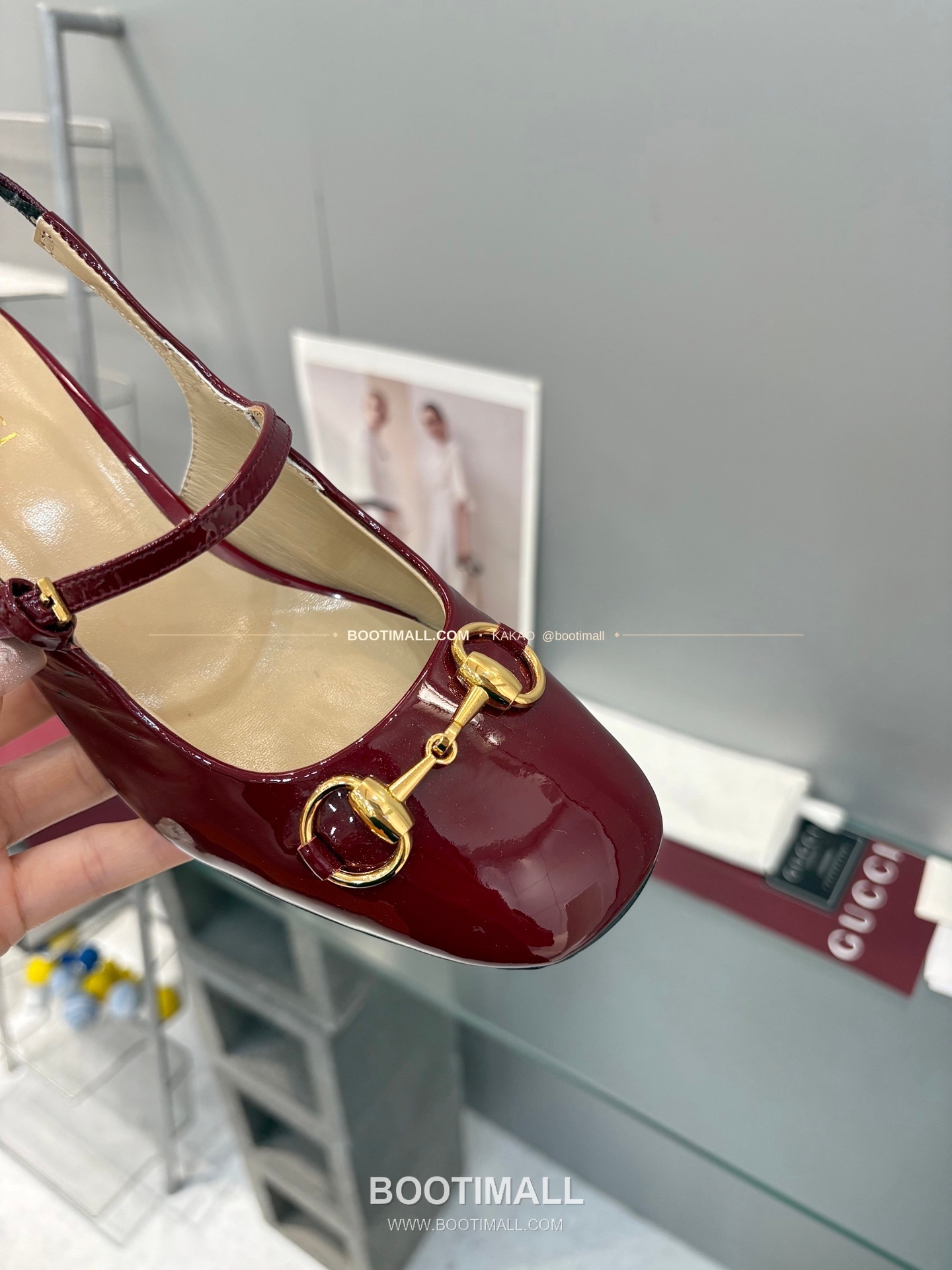 구찌 2026 페이턴트 레더 GG 메탈 스트랩 샌들 Gucci 2026 Patent Leather GG Metal Strap Black Sandals 5.5cm 6