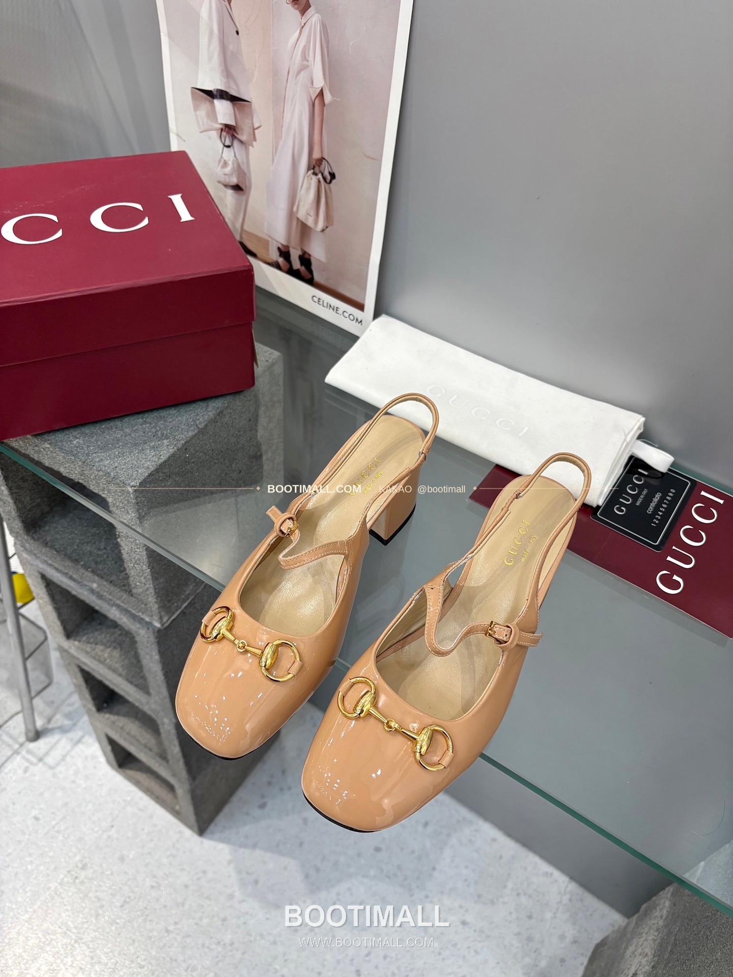 구찌 2026 페이턴트 레더 GG 메탈 스트랩 샌들 Gucci 2026 Patent Leather GG Metal Strap Black Sandals 5.5cm 1