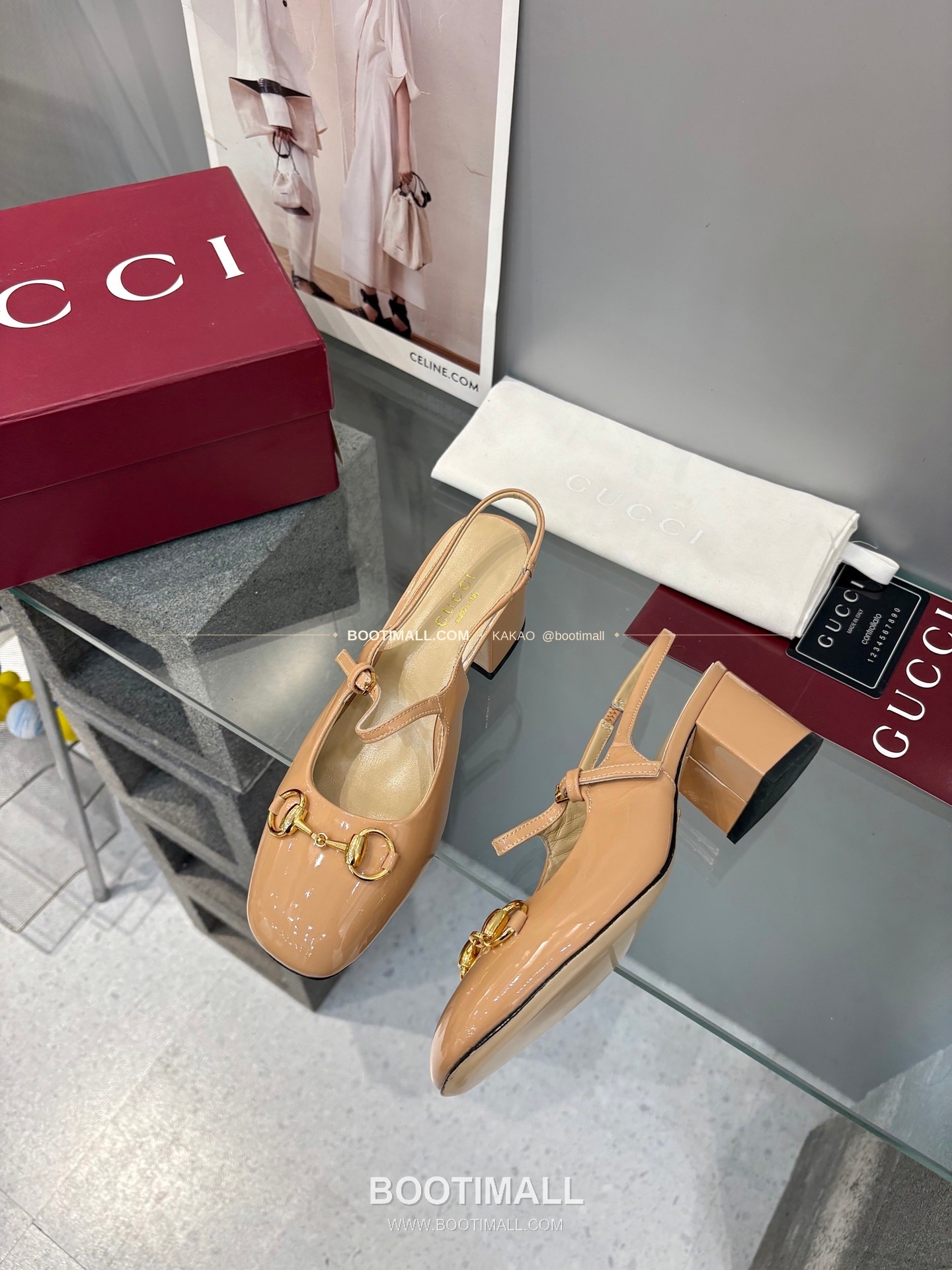 구찌 2026 페이턴트 레더 GG 메탈 스트랩 샌들 Gucci 2026 Patent Leather GG Metal Strap Black Sandals 5.5cm 3