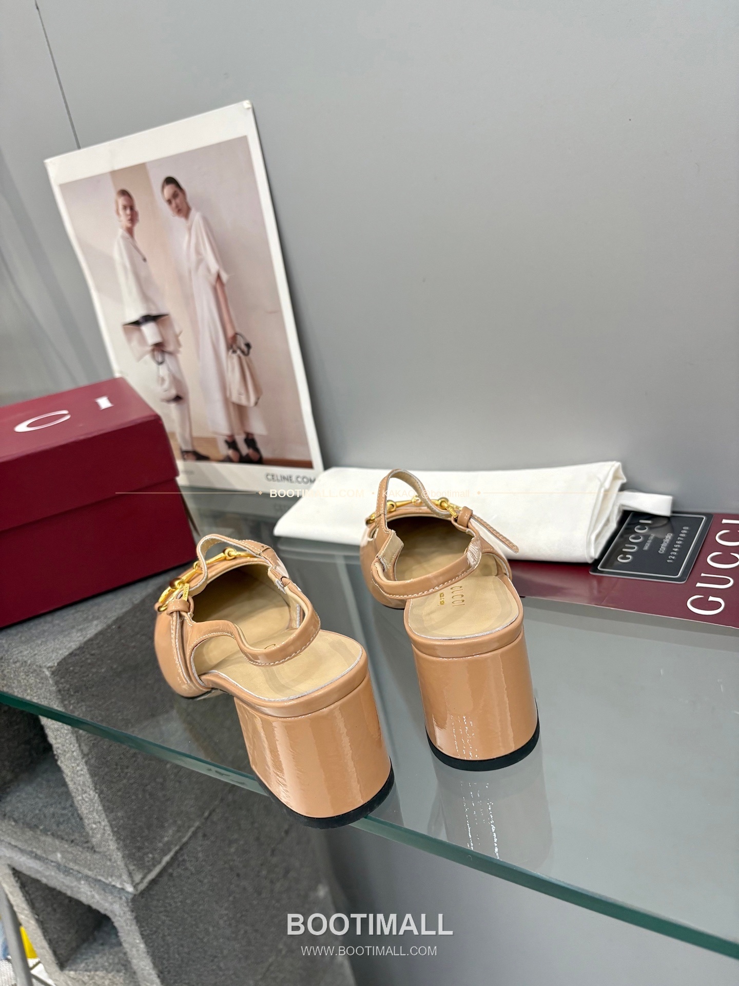 구찌 2026 페이턴트 레더 GG 메탈 스트랩 샌들 Gucci 2026 Patent Leather GG Metal Strap Black Sandals 5.5cm 8