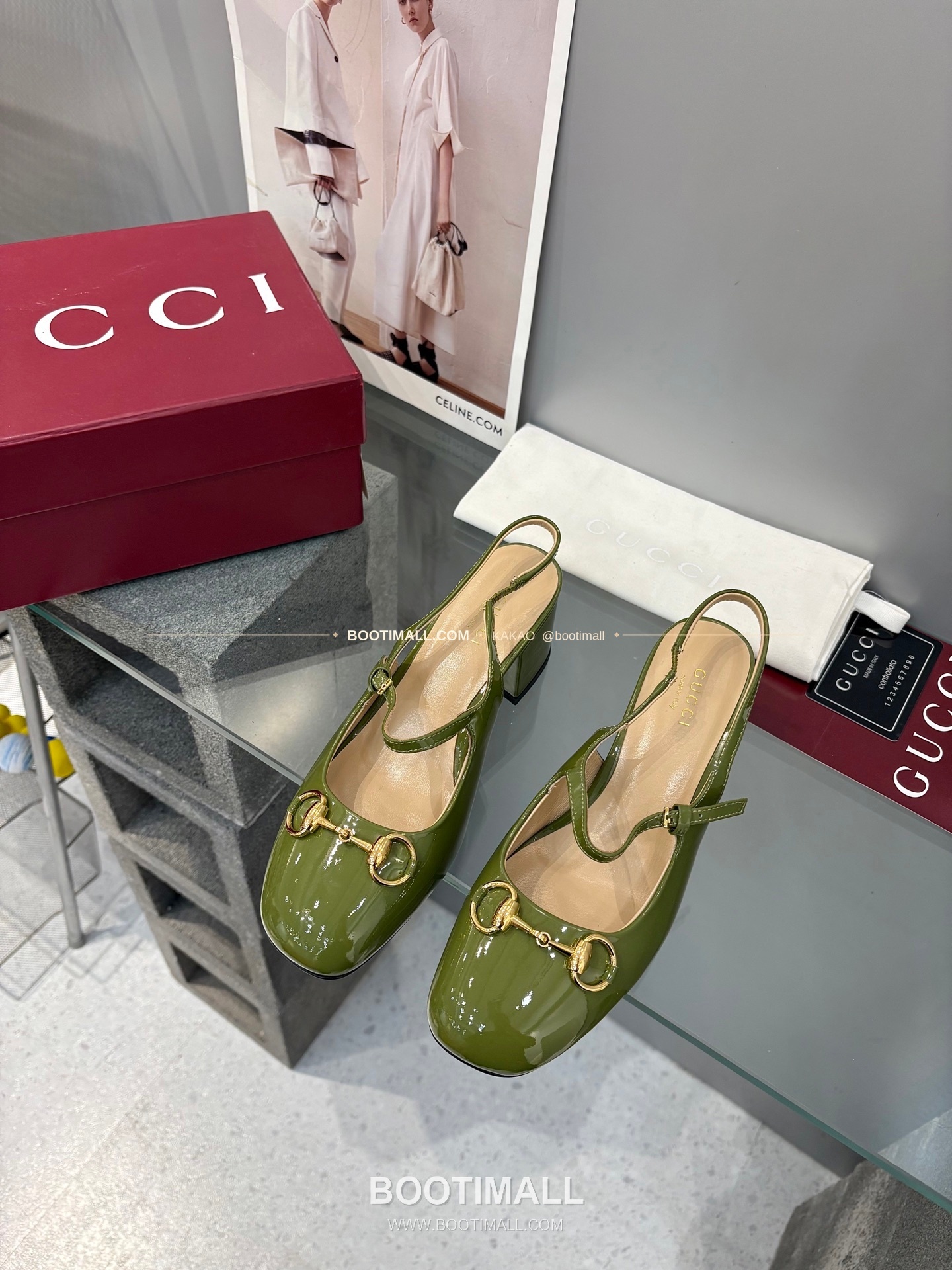 구찌 2026 페이턴트 레더 GG 메탈 스트랩 샌들 Gucci 2026 Patent Leather GG Metal Strap Black Sandals 5.5cm 1