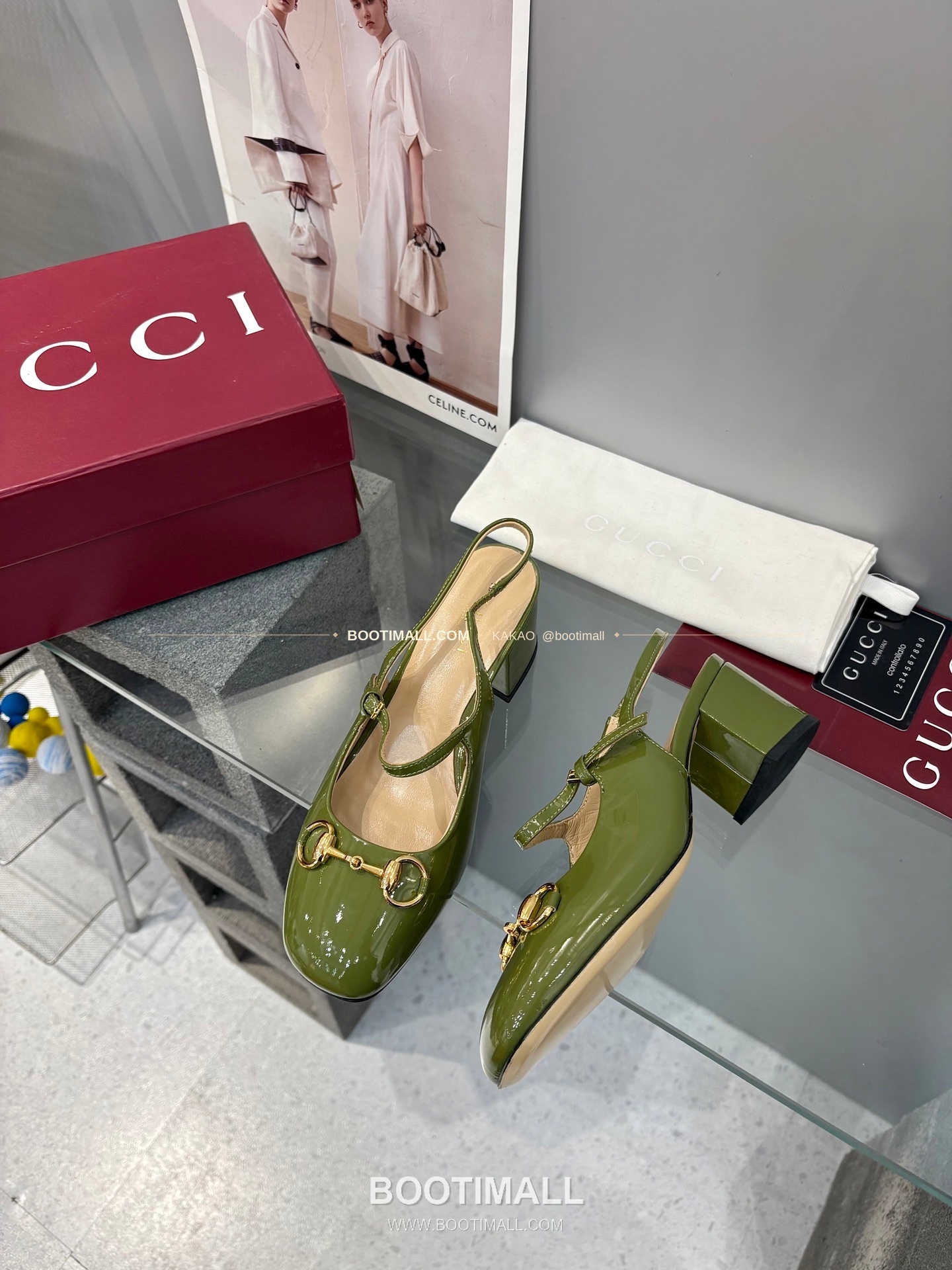 구찌 2026 페이턴트 레더 GG 메탈 스트랩 샌들 Gucci 2026 Patent Leather GG Metal Strap Black Sandals 5.5cm 3