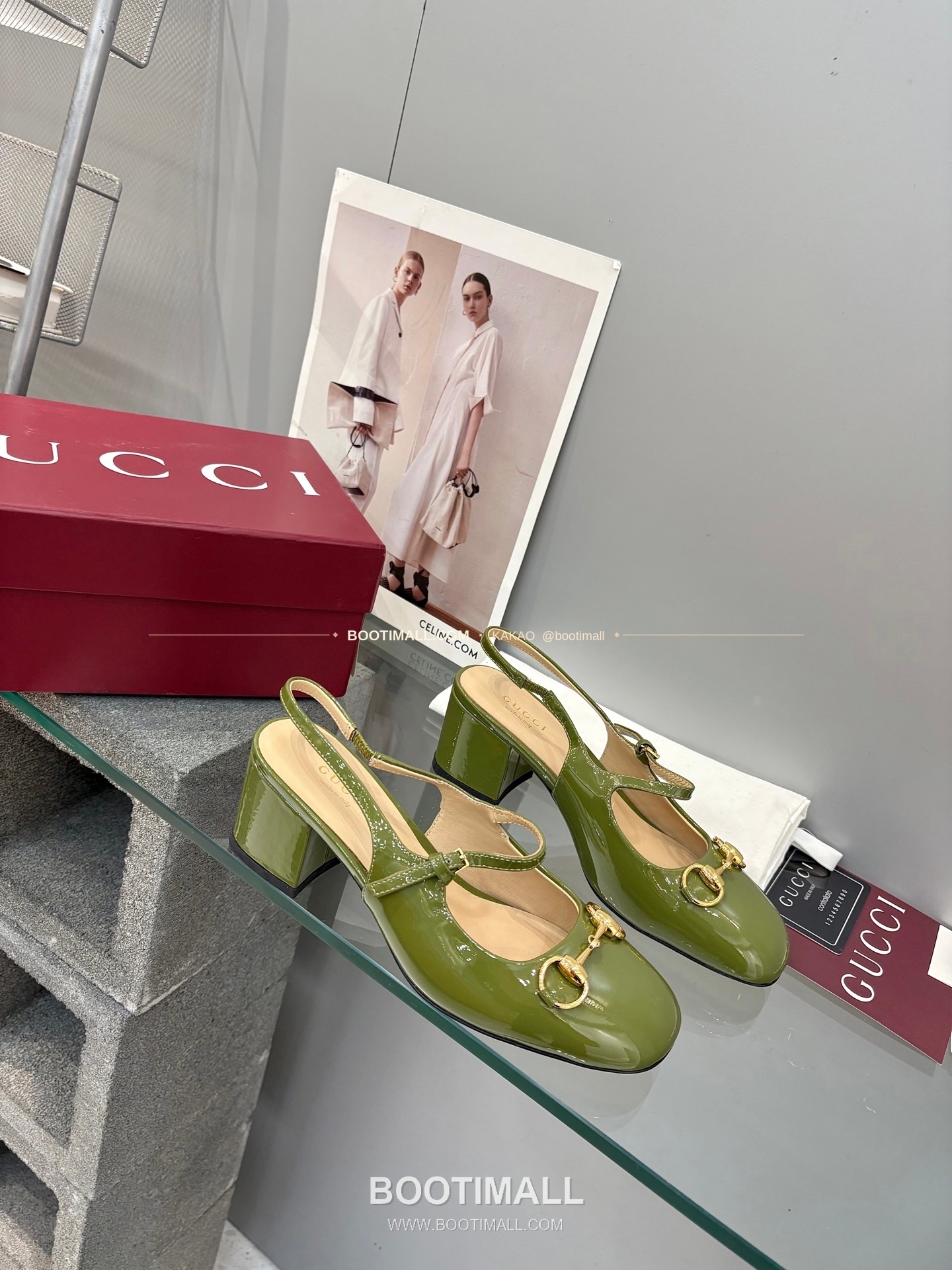 구찌 2026 페이턴트 레더 GG 메탈 스트랩 샌들 Gucci 2026 Patent Leather GG Metal Strap Black Sandals 5.5cm 4