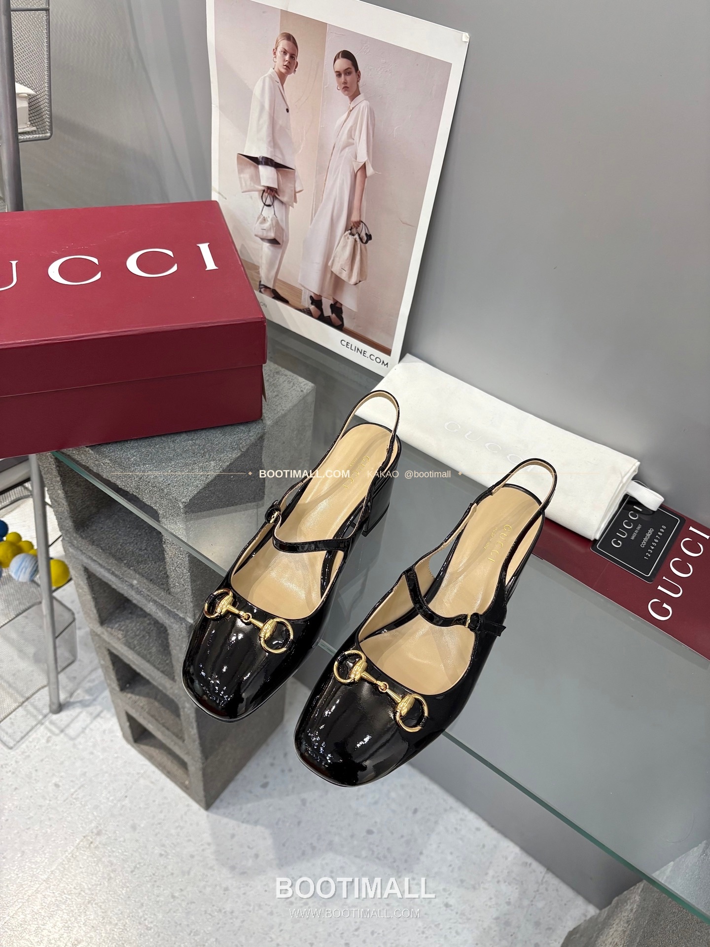 구찌 2026 페이턴트 레더 GG 메탈 스트랩 샌들 Gucci 2026 Patent Leather GG Metal Strap Black Sandals 5.5cm 1