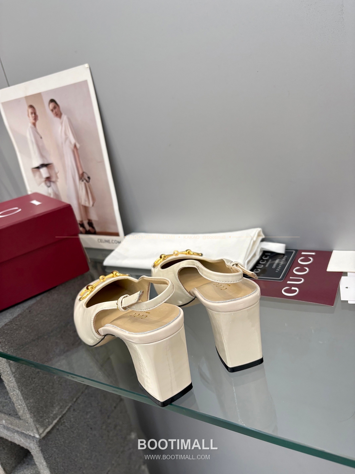 구찌 2026 페이턴트 레더 GG 메탈 스트랩 샌들 Gucci 2026 Patent Leather GG Metal Strap Black Sandals 5.5cm 7