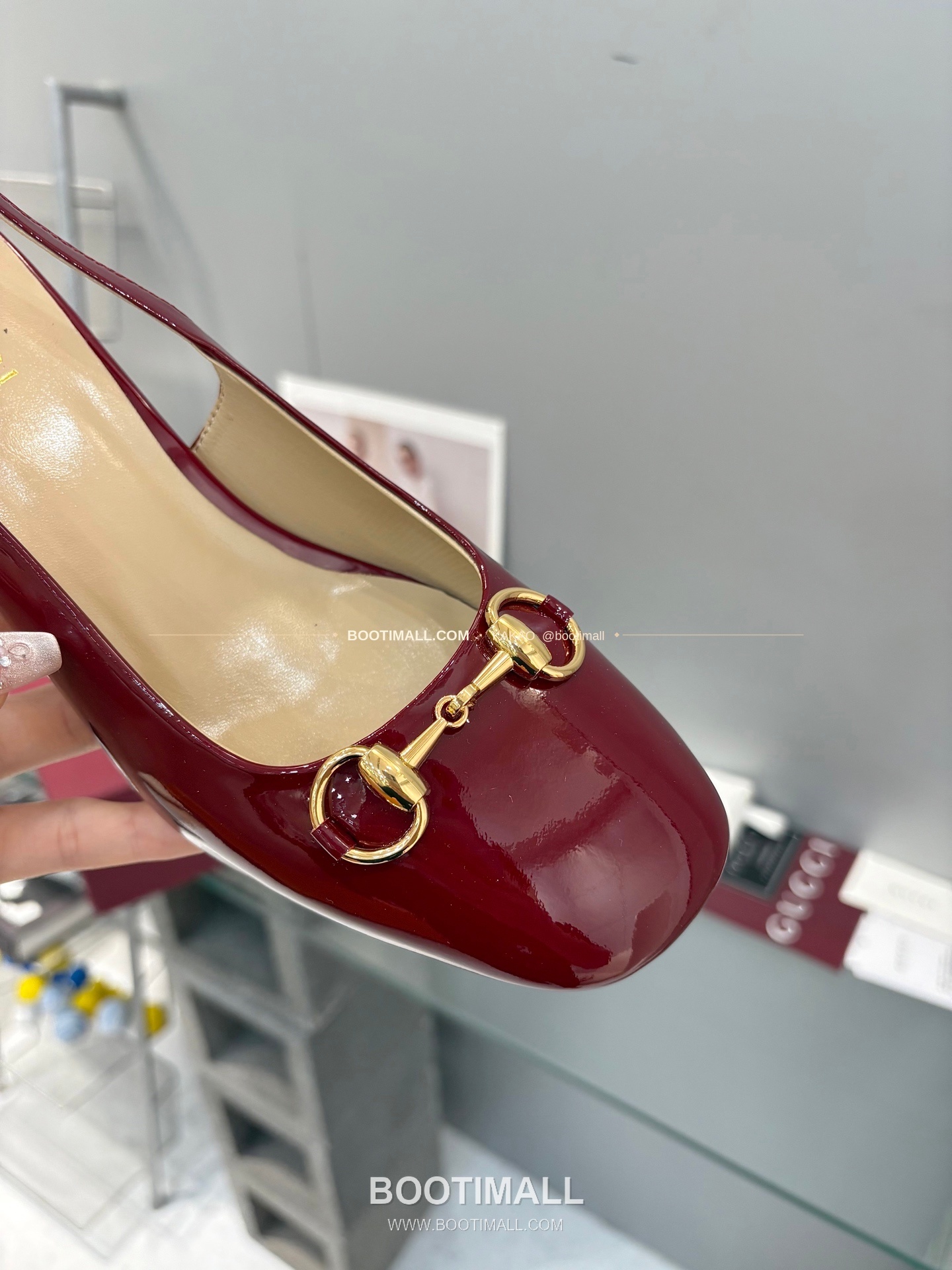 구찌 2026 페이턴트 레더 GG 메탈 스트랩 샌들 Gucci 2026 Patent Leather GG Metal Strap Black Sandals 5.5cm 7