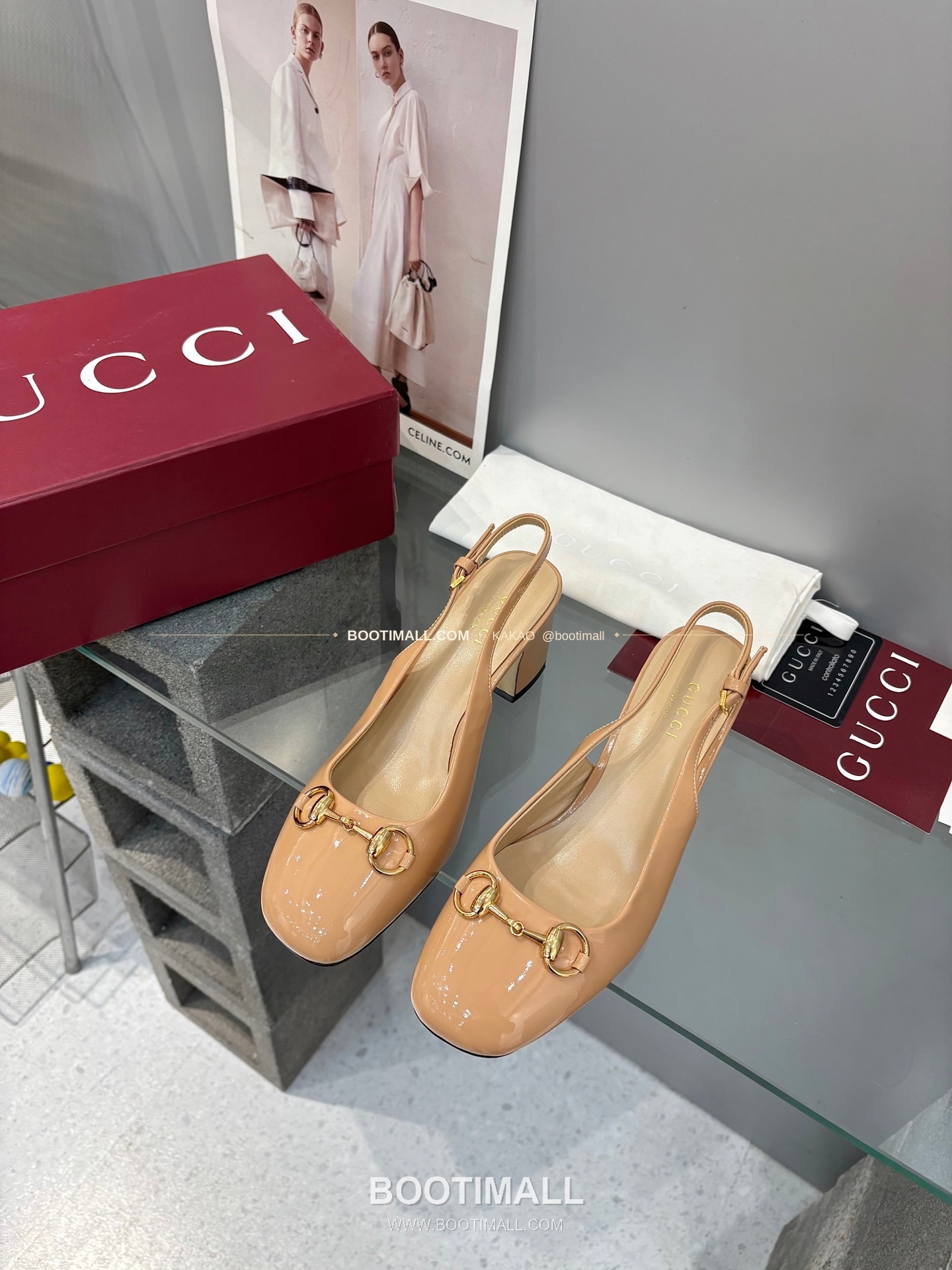 구찌 2026 페이턴트 레더 GG 메탈 스트랩 샌들 Gucci 2026 Patent Leather GG Metal Strap Black Sandals 5.5cm 1