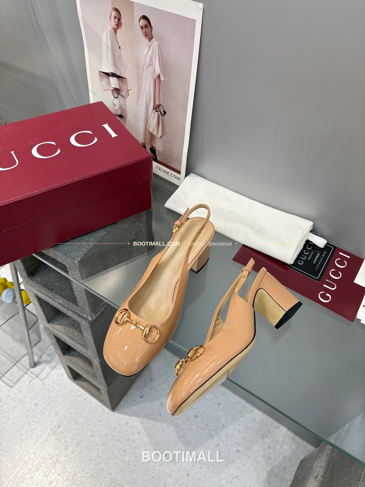 구찌 2026 페이턴트 레더 GG 메탈 스트랩 샌들 Gucci 2026 Patent Leather GG Metal Strap Black Sandals 5.5cm 3