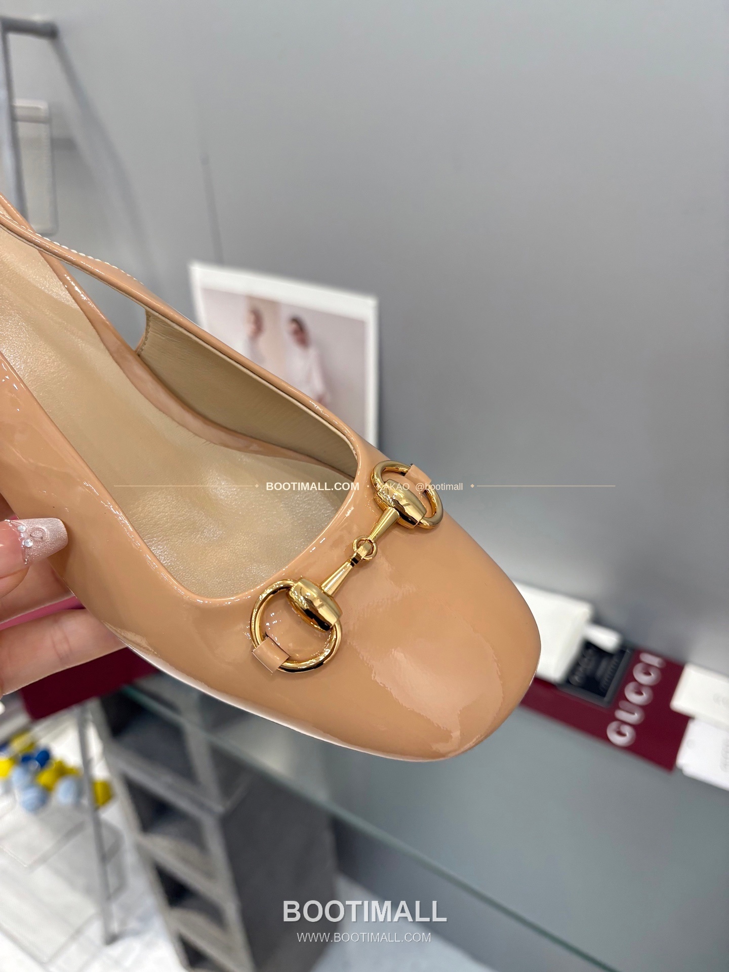 구찌 2026 페이턴트 레더 GG 메탈 스트랩 샌들 Gucci 2026 Patent Leather GG Metal Strap Black Sandals 5.5cm 6