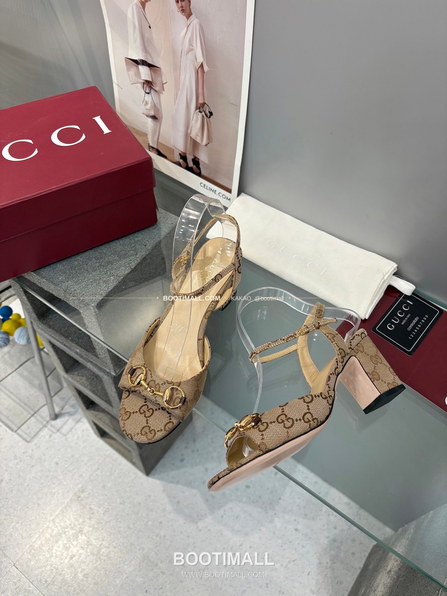 구찌 2026 양가죽 GG 메탈 스트랩 샌들 Gucci 2026 Lambskin GG Metal Strap Black Sandals 6.5cm 2