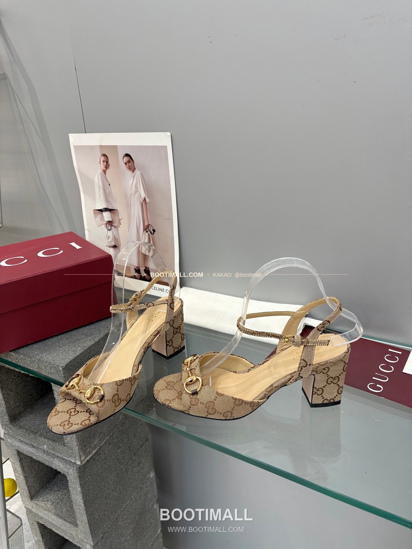 구찌 2026 양가죽 GG 메탈 스트랩 샌들 Gucci 2026 Lambskin GG Metal Strap Black Sandals 6.5cm 5