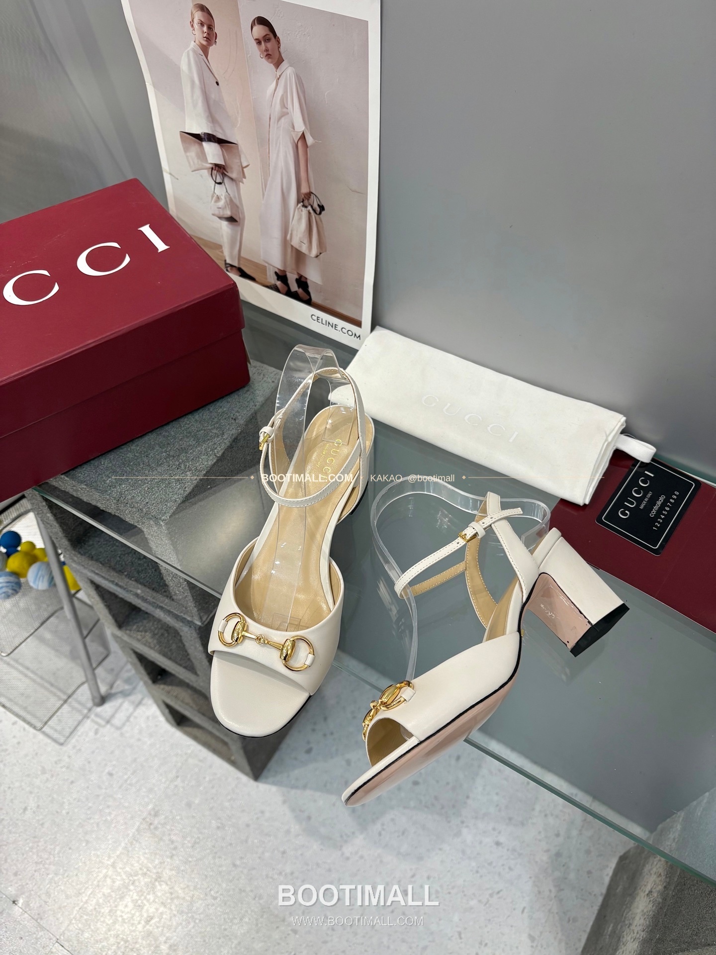 구찌 2026 양가죽 GG 메탈 스트랩 샌들 Gucci 2026 Lambskin GG Metal Strap Black Sandals 6.5cm 2