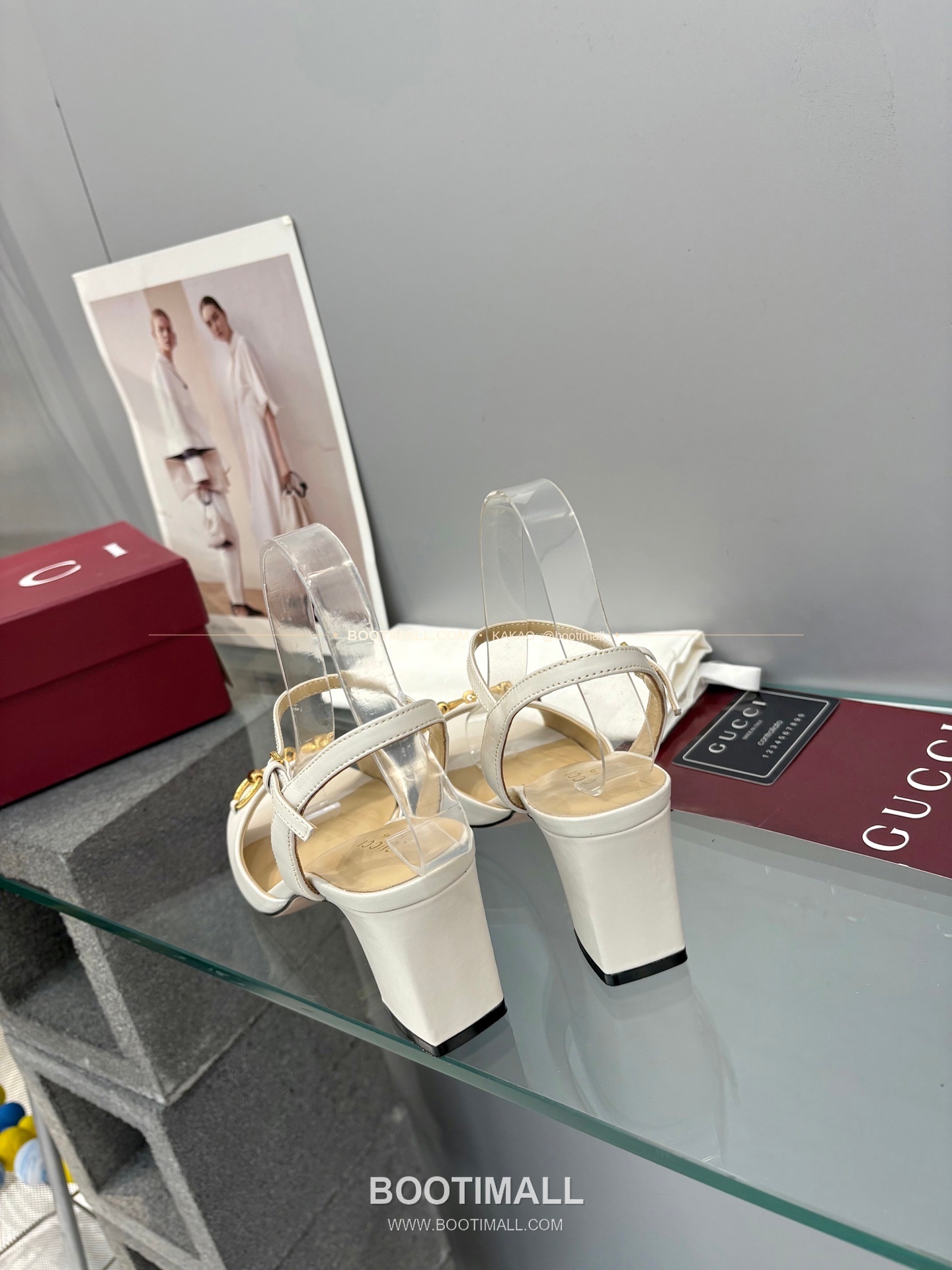 구찌 2026 양가죽 GG 메탈 스트랩 샌들 Gucci 2026 Lambskin GG Metal Strap Black Sandals 6.5cm 8