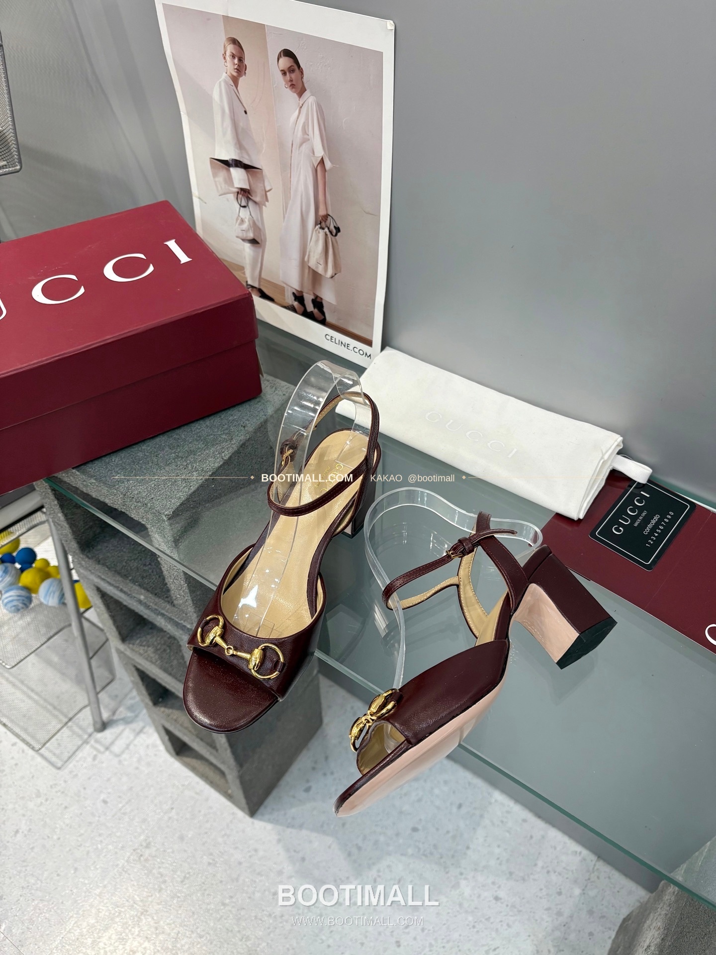 구찌 2026 양가죽 GG 메탈 스트랩 샌들 Gucci 2026 Lambskin GG Metal Strap Black Sandals 6.5cm 2