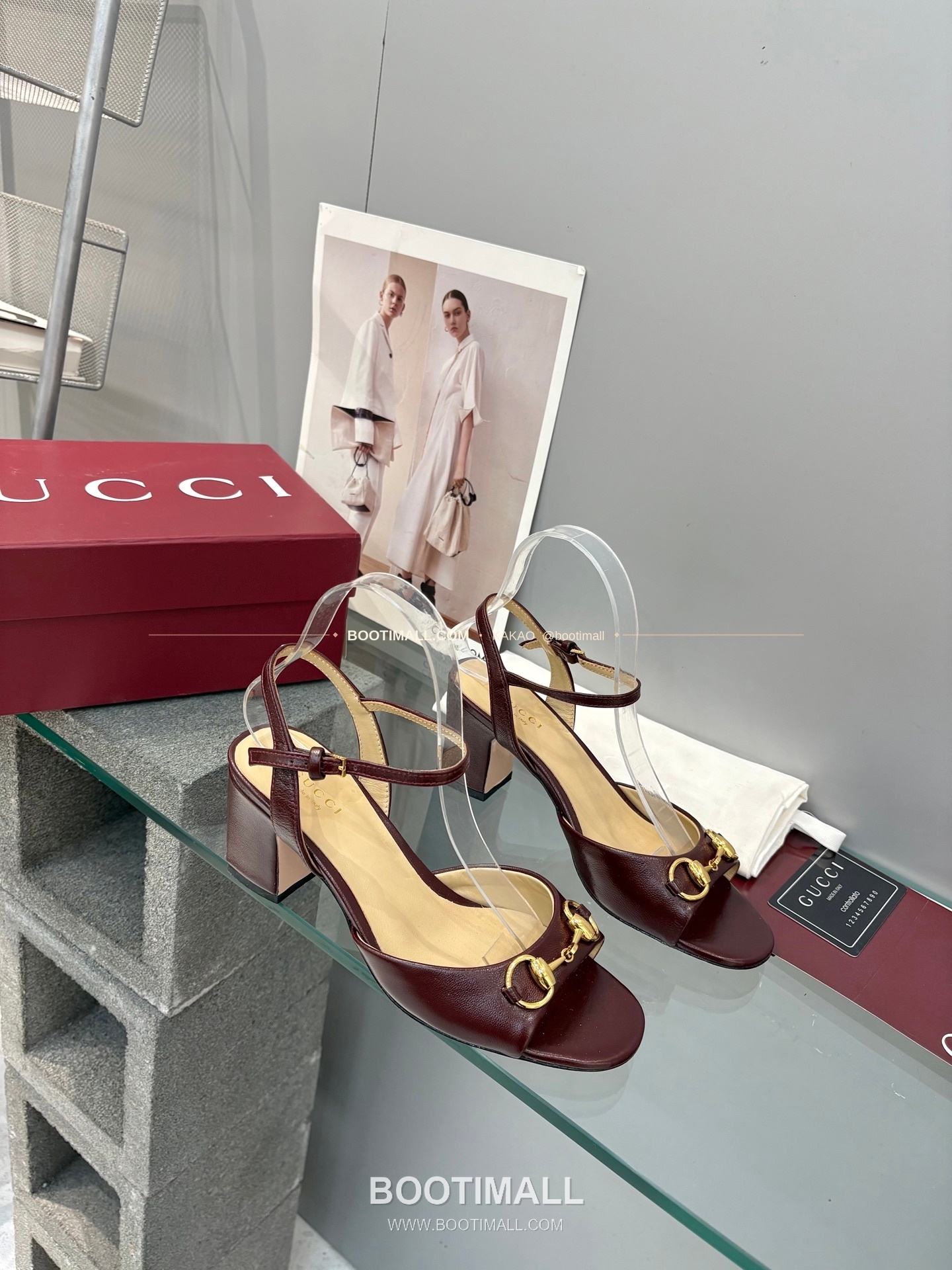 구찌 2026 양가죽 GG 메탈 스트랩 샌들 Gucci 2026 Lambskin GG Metal Strap Black Sandals 6.5cm 4