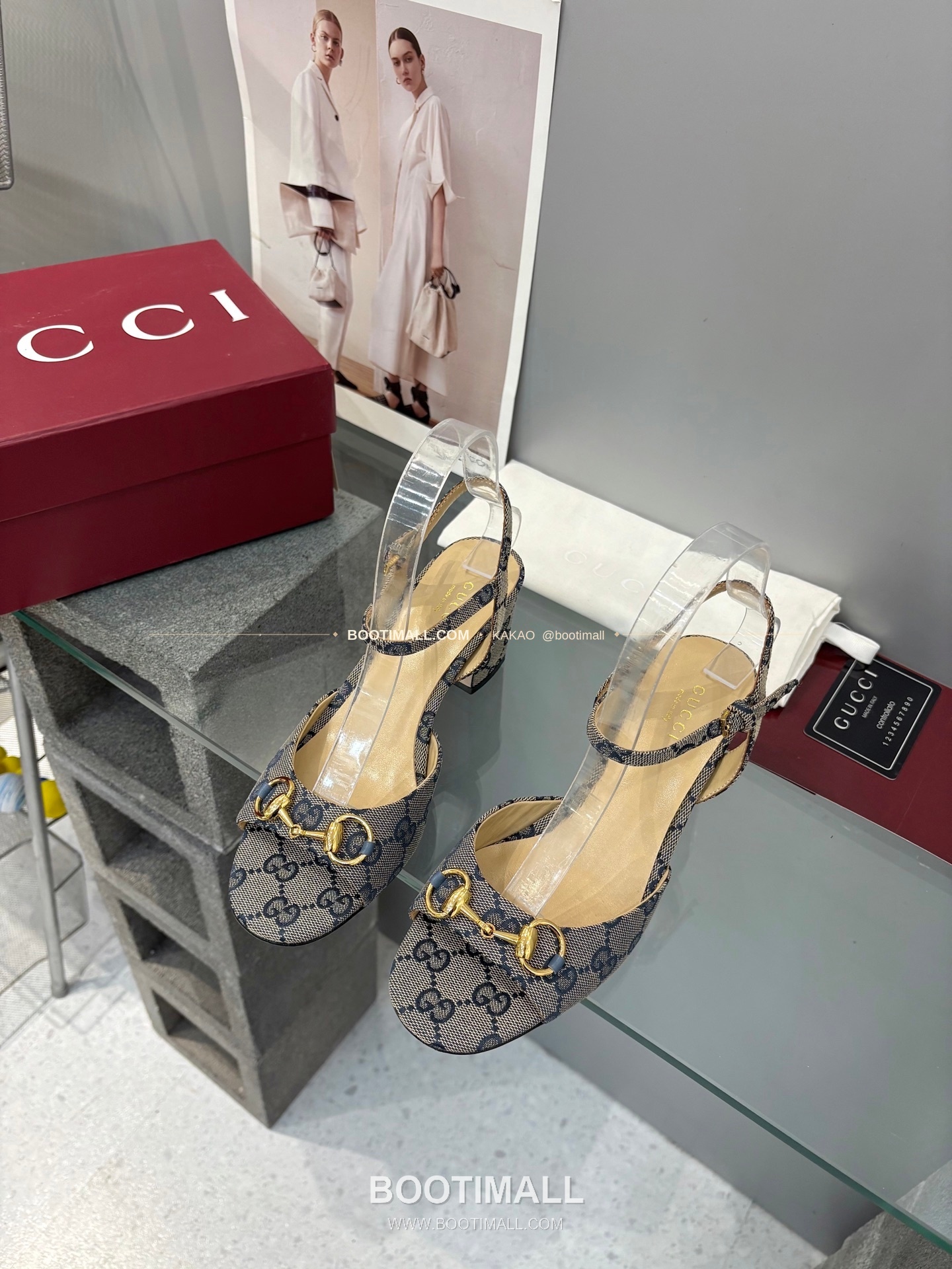 구찌 2026 양가죽 GG 메탈 스트랩 샌들 Gucci 2026 Lambskin GG Metal Strap Black Sandals 6.5cm 1