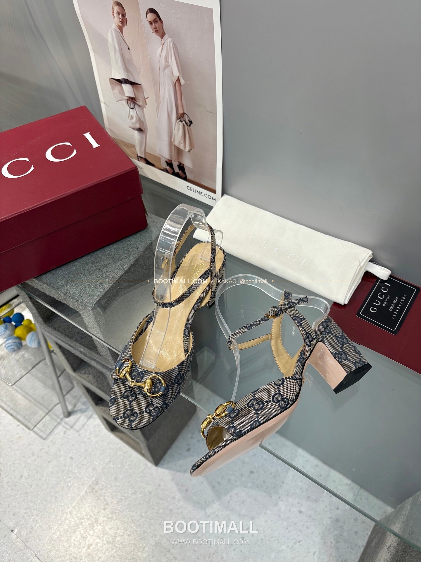 구찌 2026 양가죽 GG 메탈 스트랩 샌들 Gucci 2026 Lambskin GG Metal Strap Black Sandals 6.5cm 2