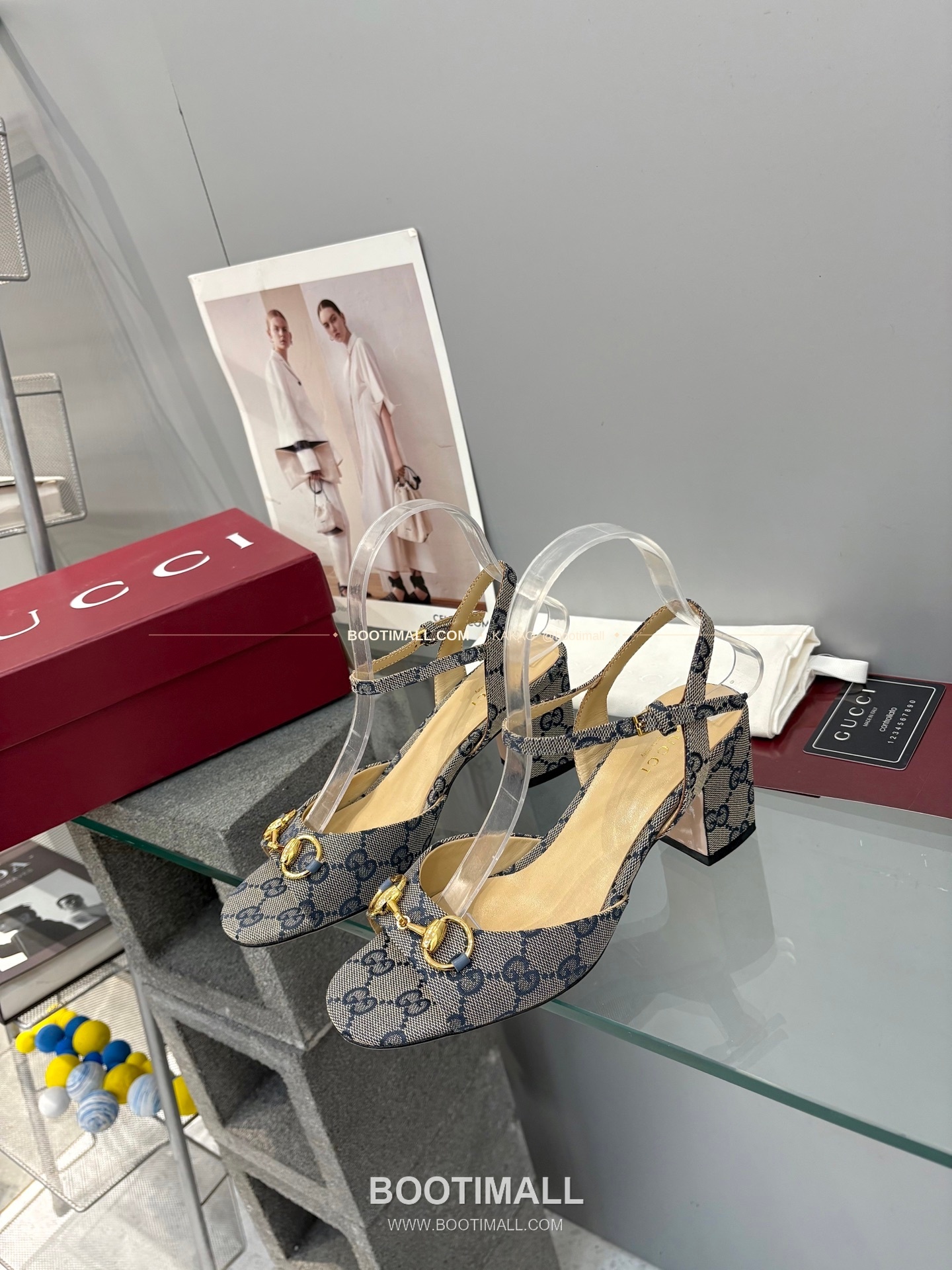 구찌 2026 양가죽 GG 메탈 스트랩 샌들 Gucci 2026 Lambskin GG Metal Strap Black Sandals 6.5cm 3