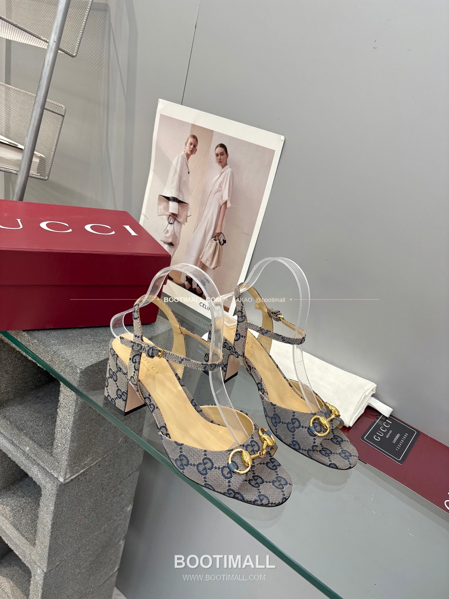 구찌 2026 양가죽 GG 메탈 스트랩 샌들 Gucci 2026 Lambskin GG Metal Strap Black Sandals 6.5cm 4