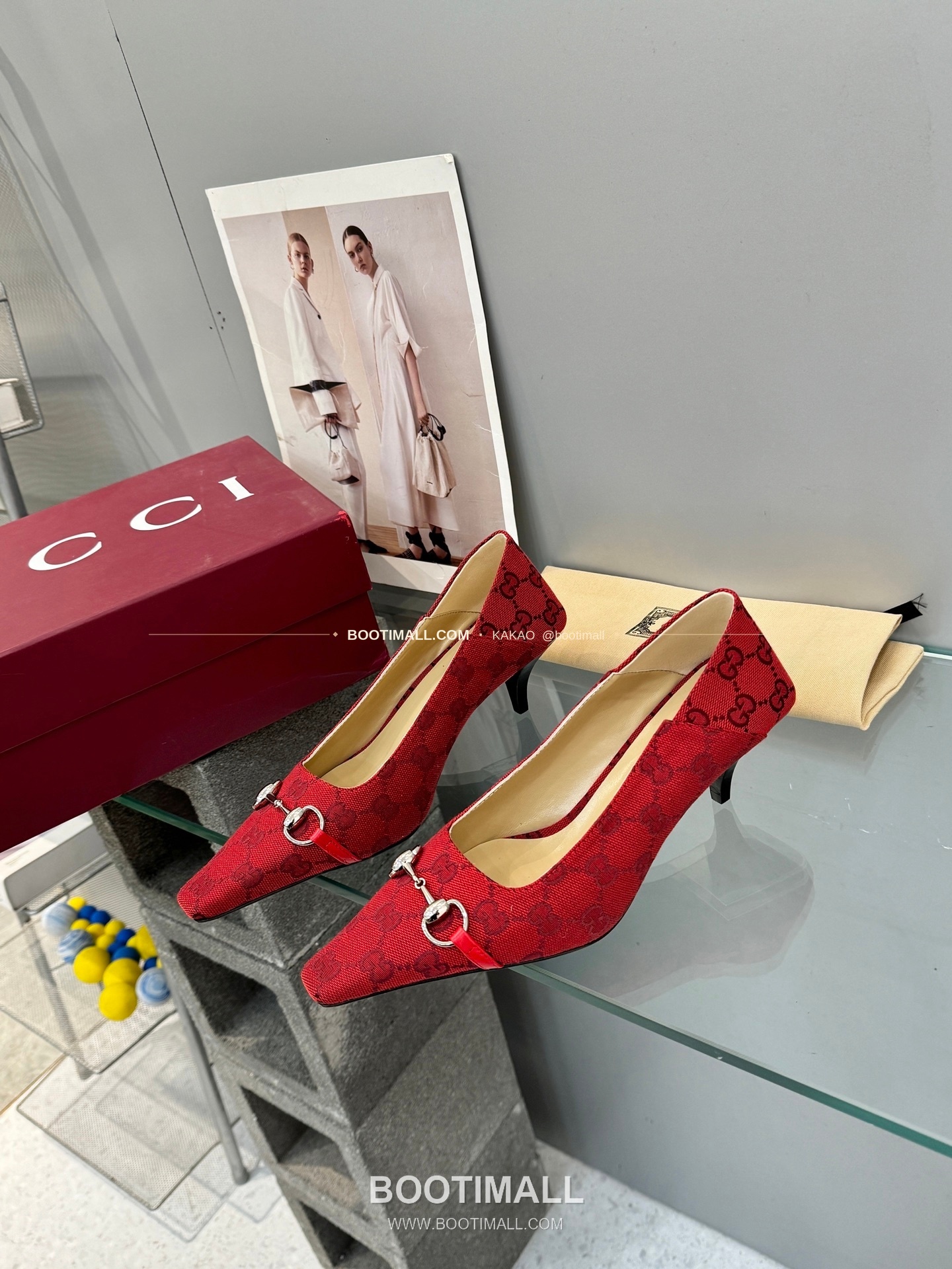 구찌 2026 레더 GG 메탈 라운드토 펌프스 Gucci 2026 Leather GG Metal Round Toe Black Pumps 5.5cm 2