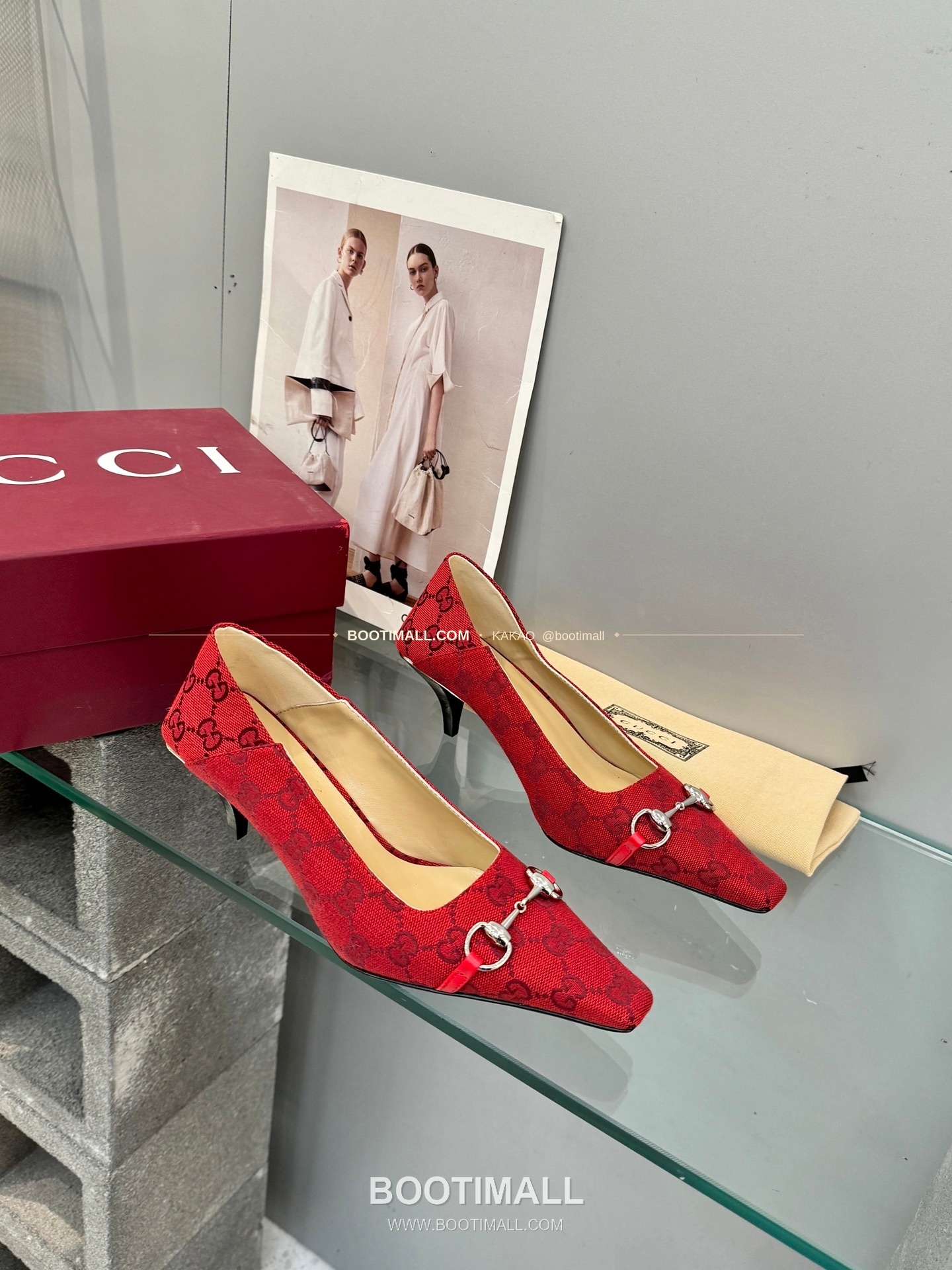 구찌 2026 레더 GG 메탈 라운드토 펌프스 Gucci 2026 Leather GG Metal Round Toe Black Pumps 5.5cm 4