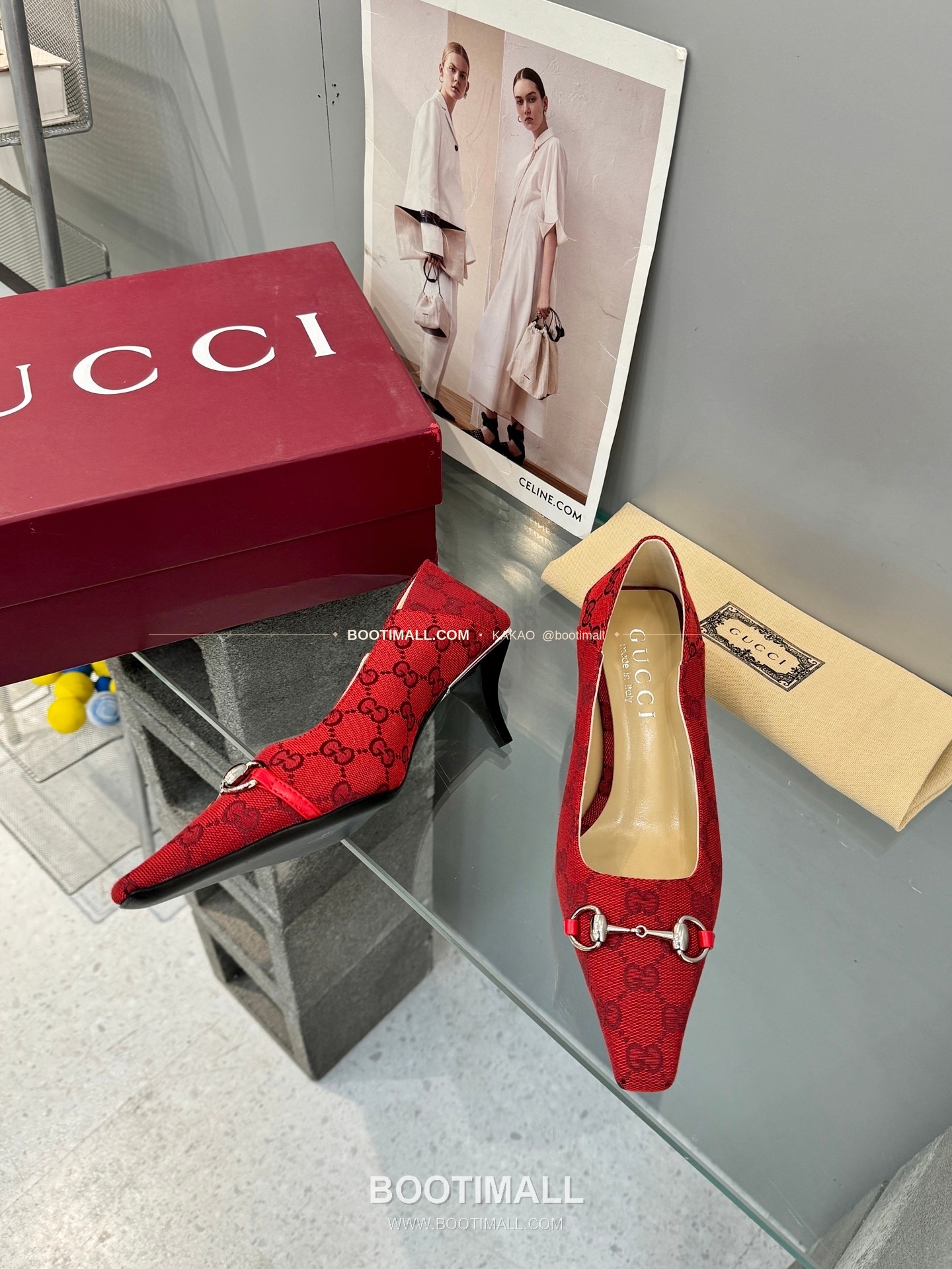 구찌 2026 레더 GG 메탈 라운드토 펌프스 Gucci 2026 Leather GG Metal Round Toe Black Pumps 5.5cm 5